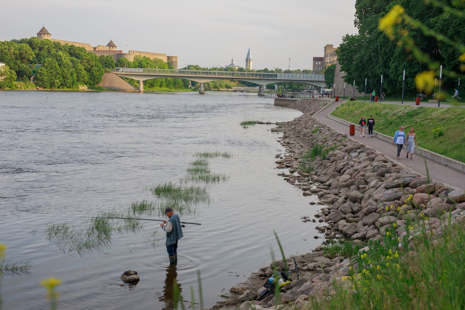 view from narva river