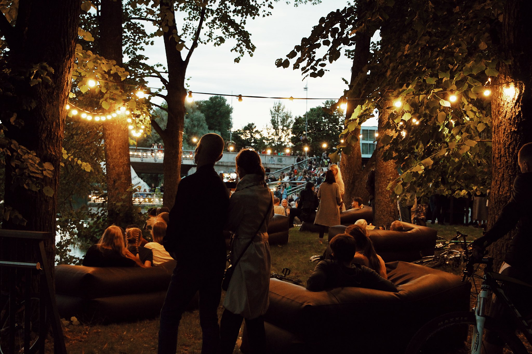 people listening music in tartu