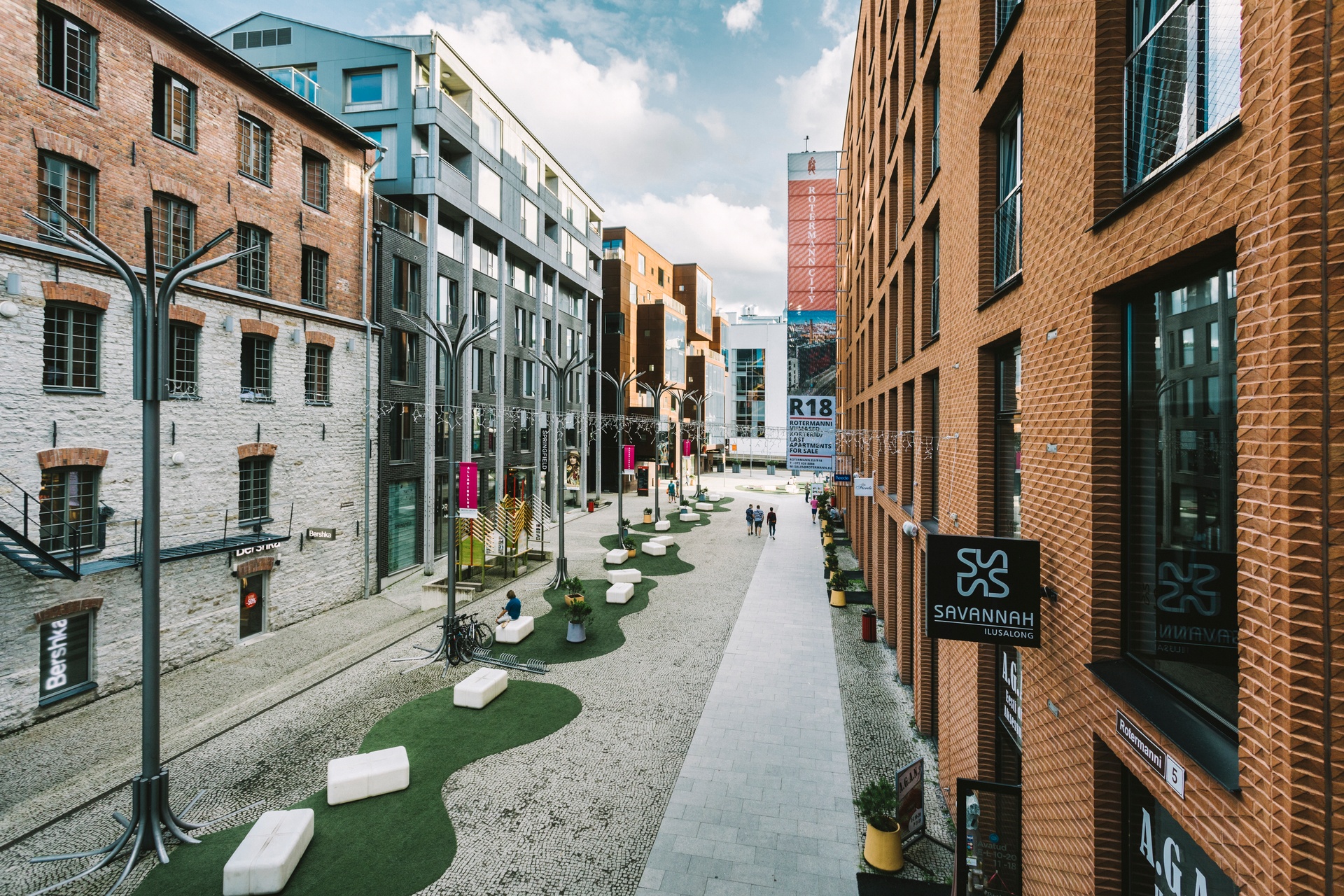 Rotermanni Quarter has a modern industrial feel