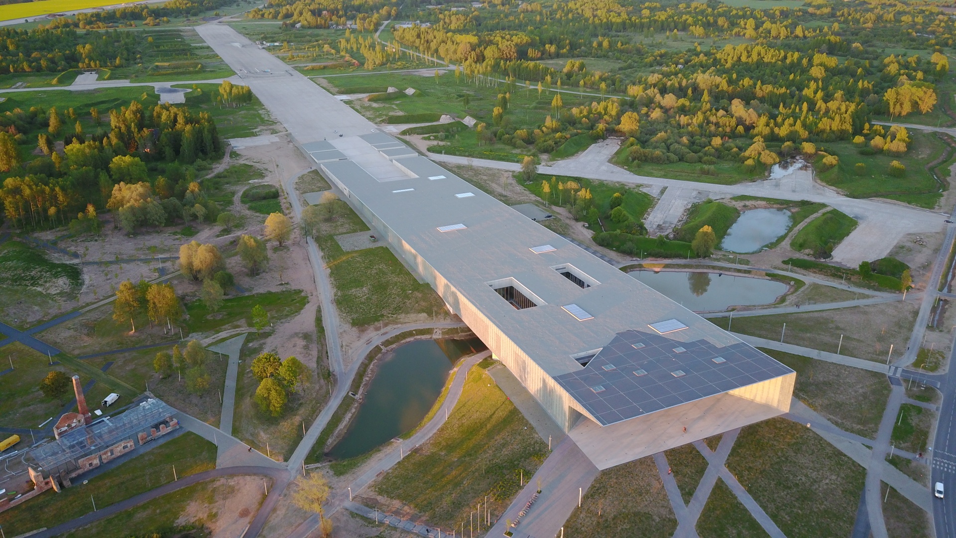 A bird's-eye view of the National Museum of Estonia