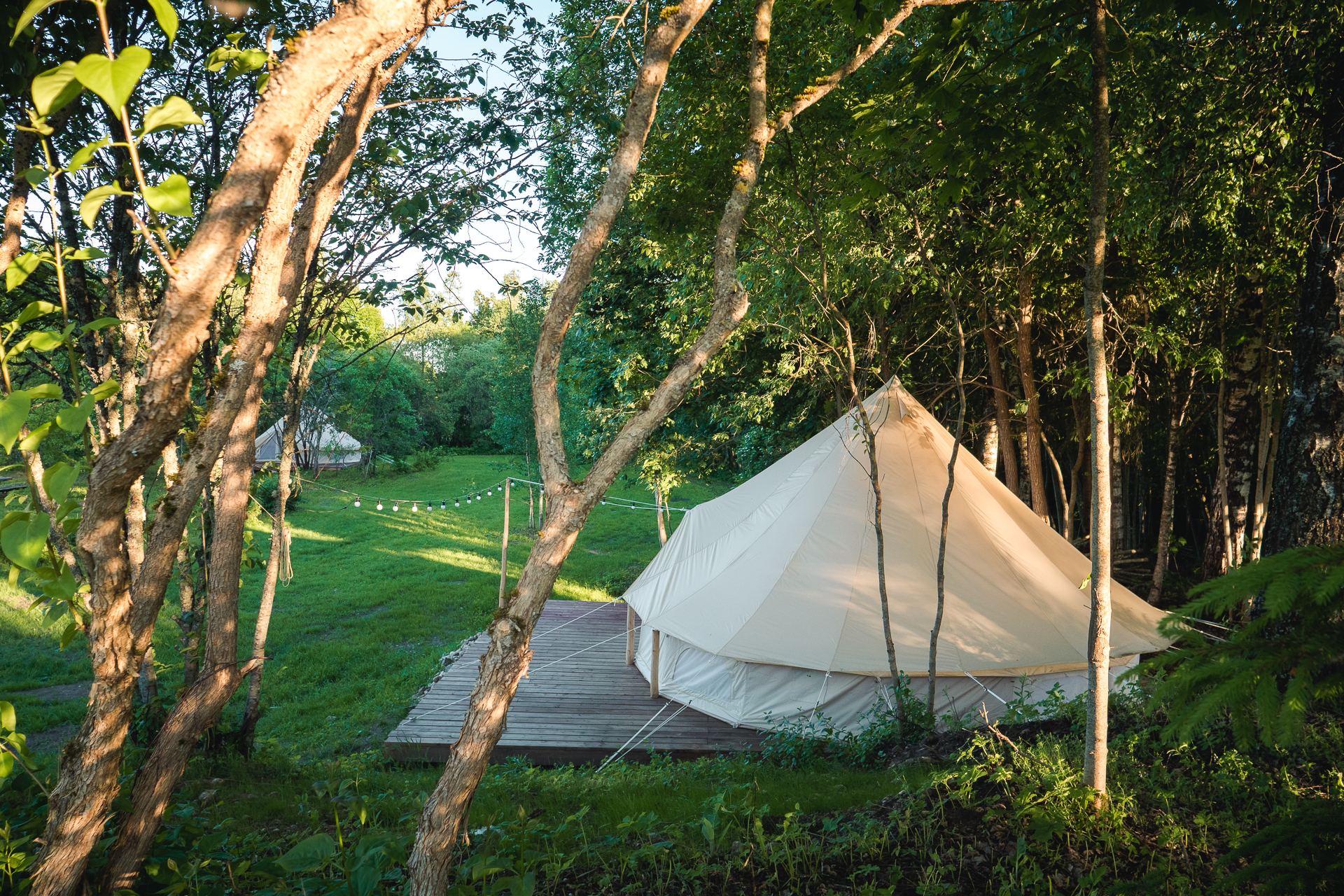 Glamping tent