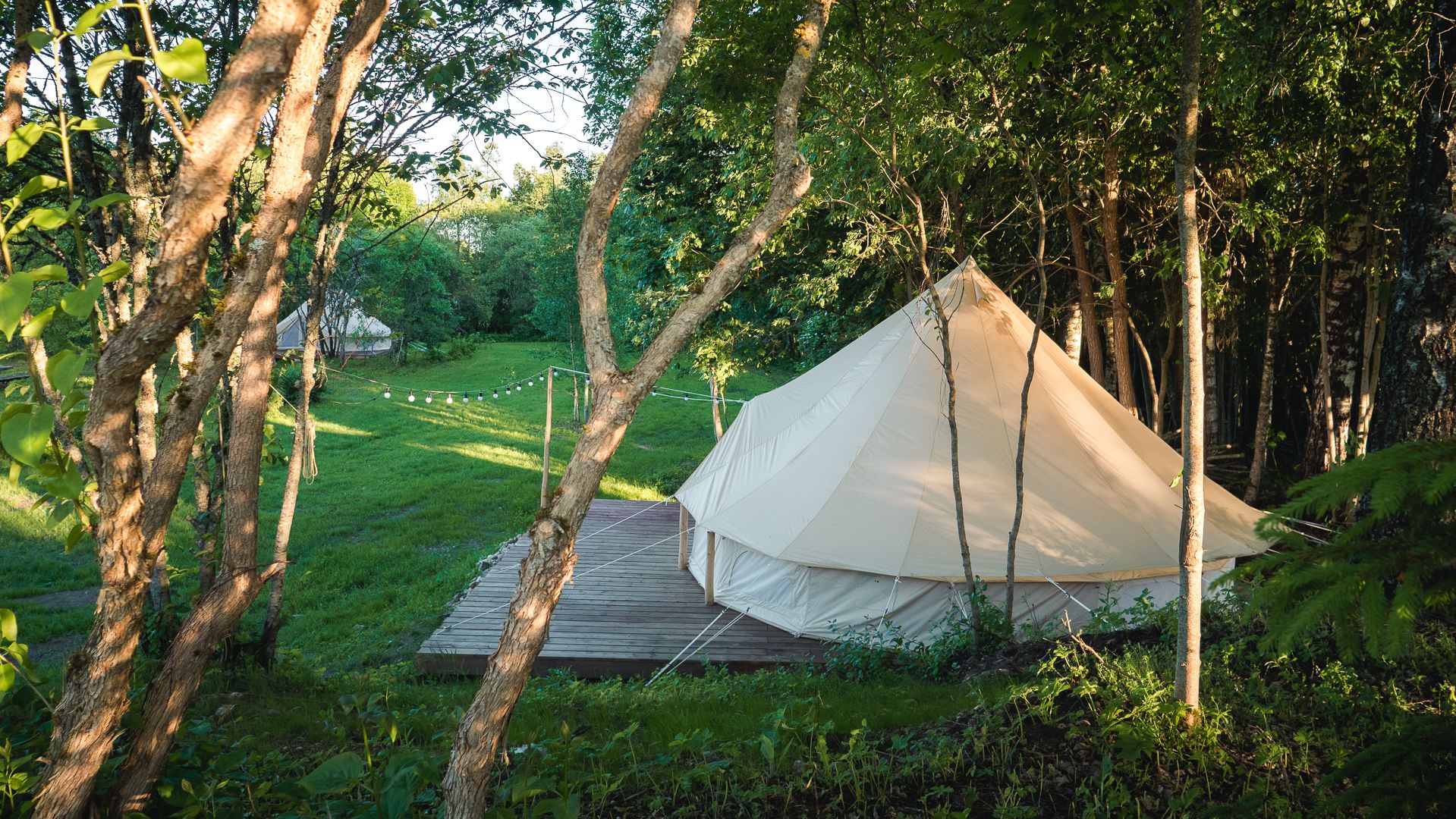 Glamping tent