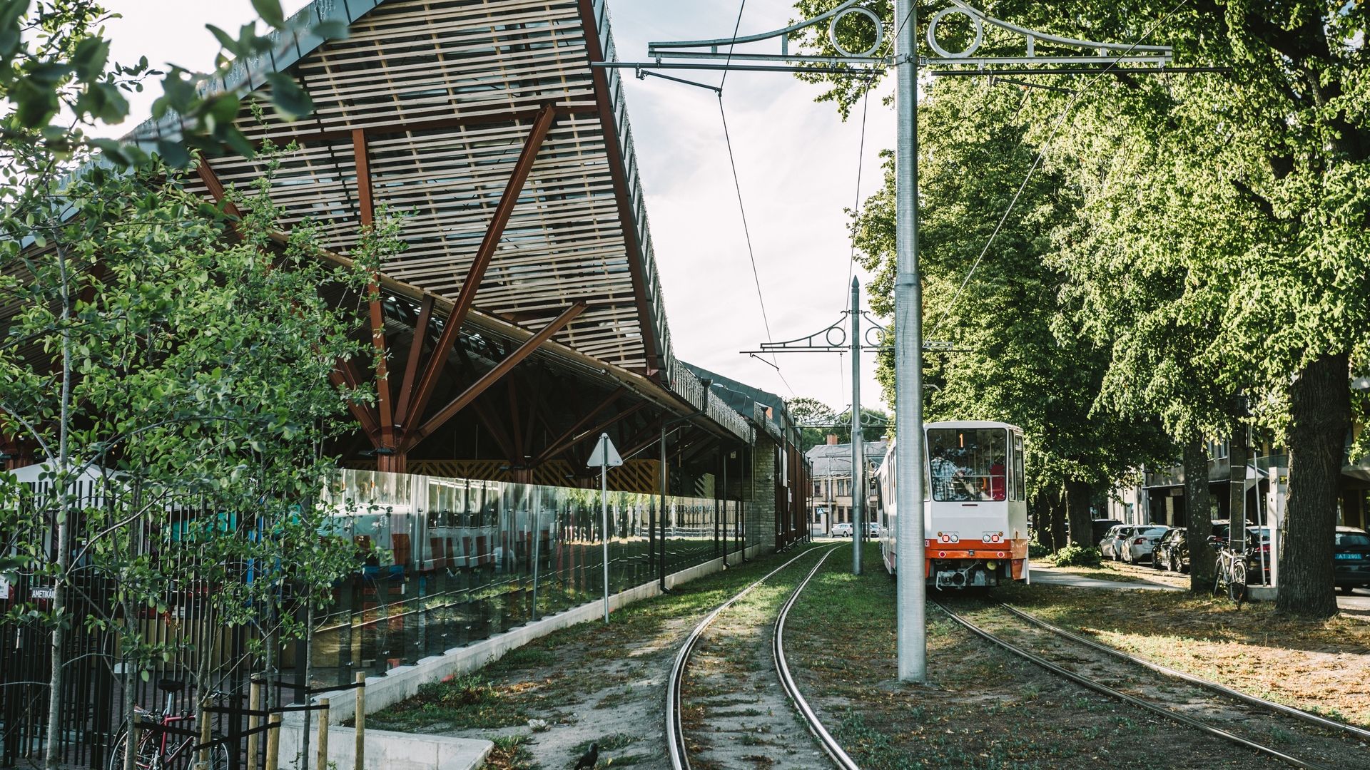 Tramvajs pie "Balti jaam" stacijas