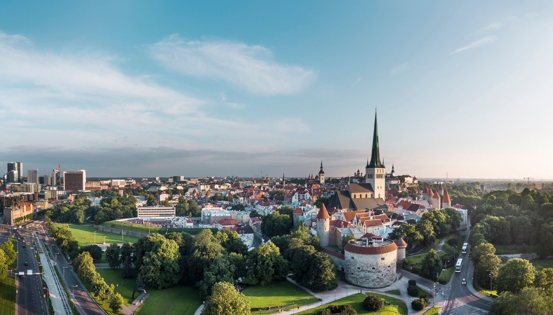 Tallinn old town view