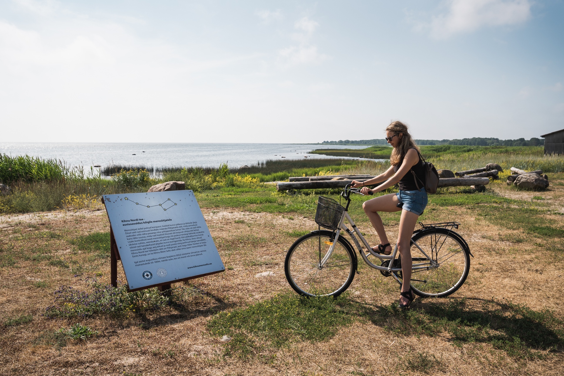 Biking on Kihnu Island's Travel Wheel Trail in Estonia