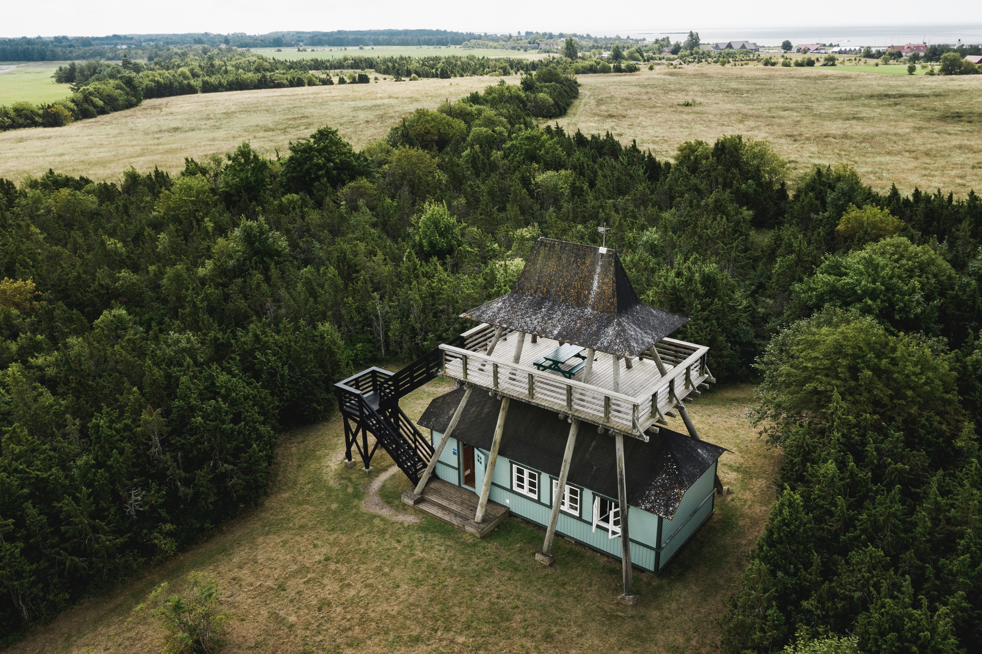 Orjaku birdwatching tower on Hiiumaa Island in Estonia