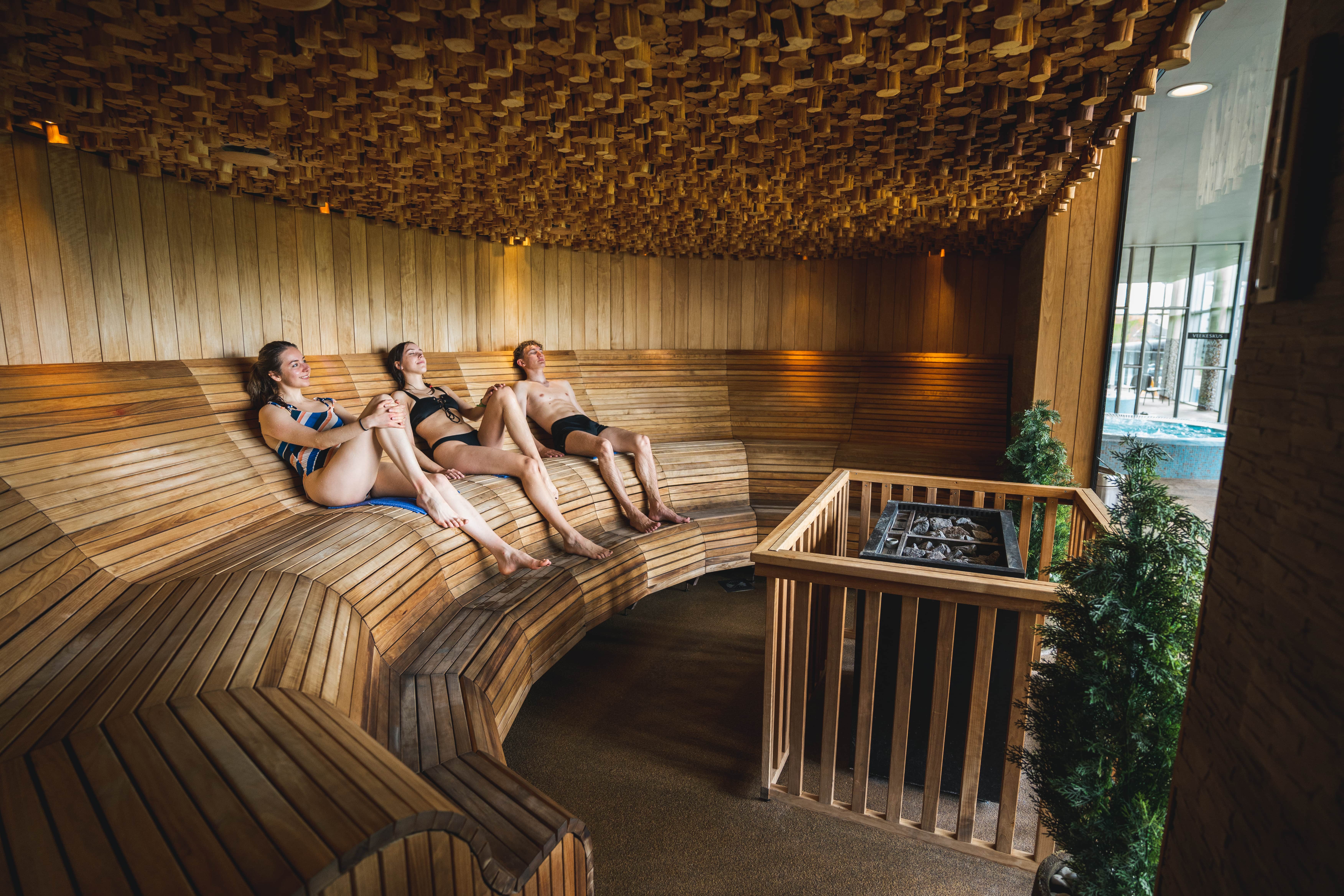 Sauna at spa in Rakvere, Estonia