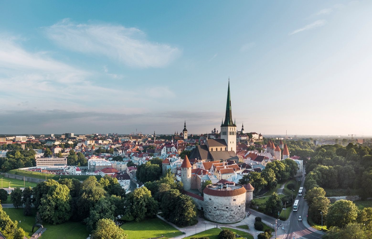 Old town view and st olaf church