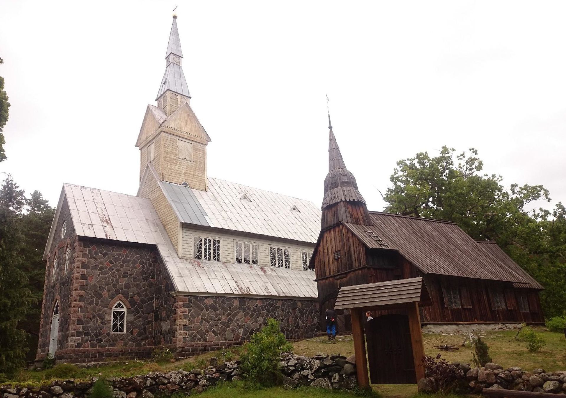 Ruhnu old and new churches