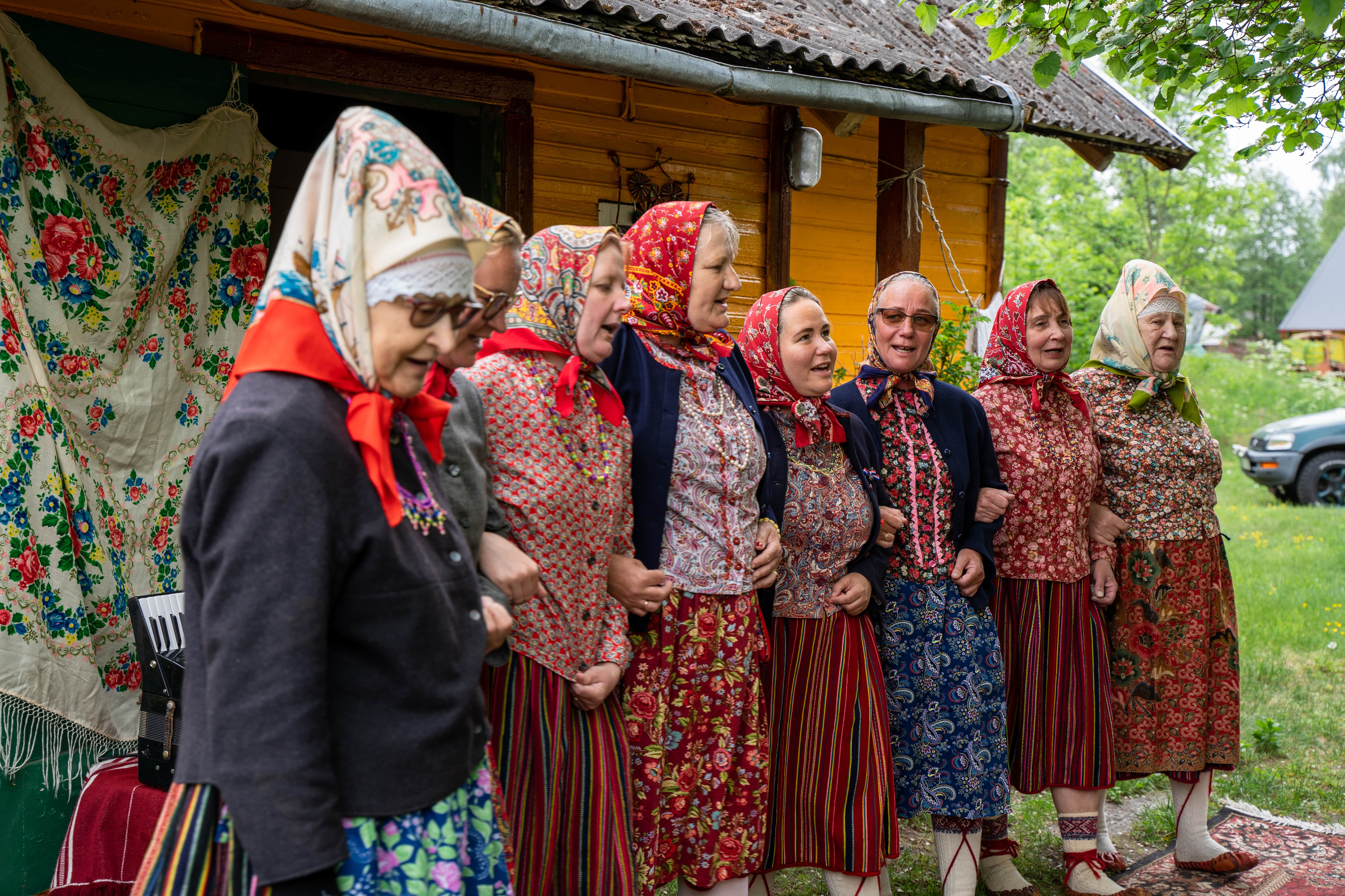 Kihnu women singing traditional wedding songs