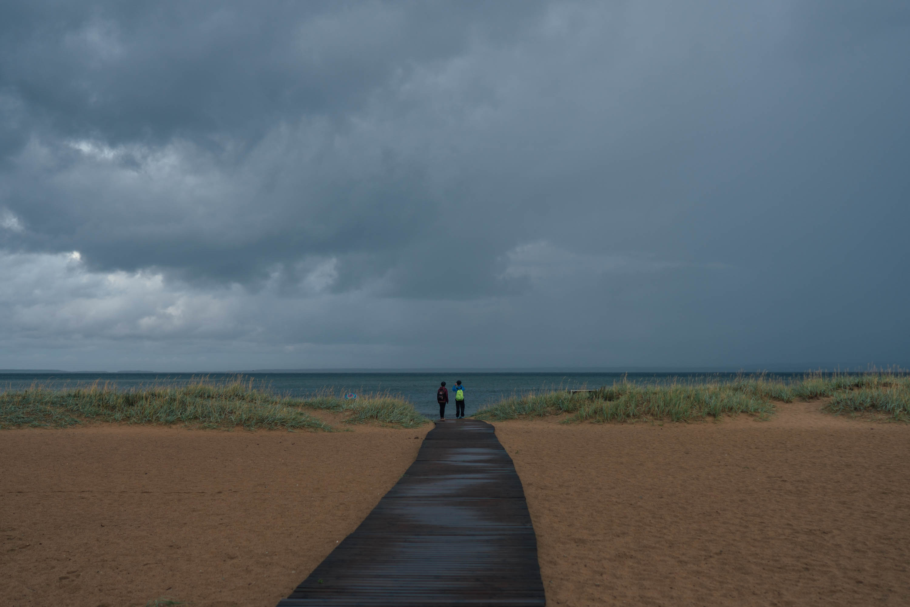 People enjoying the Estonian weather
