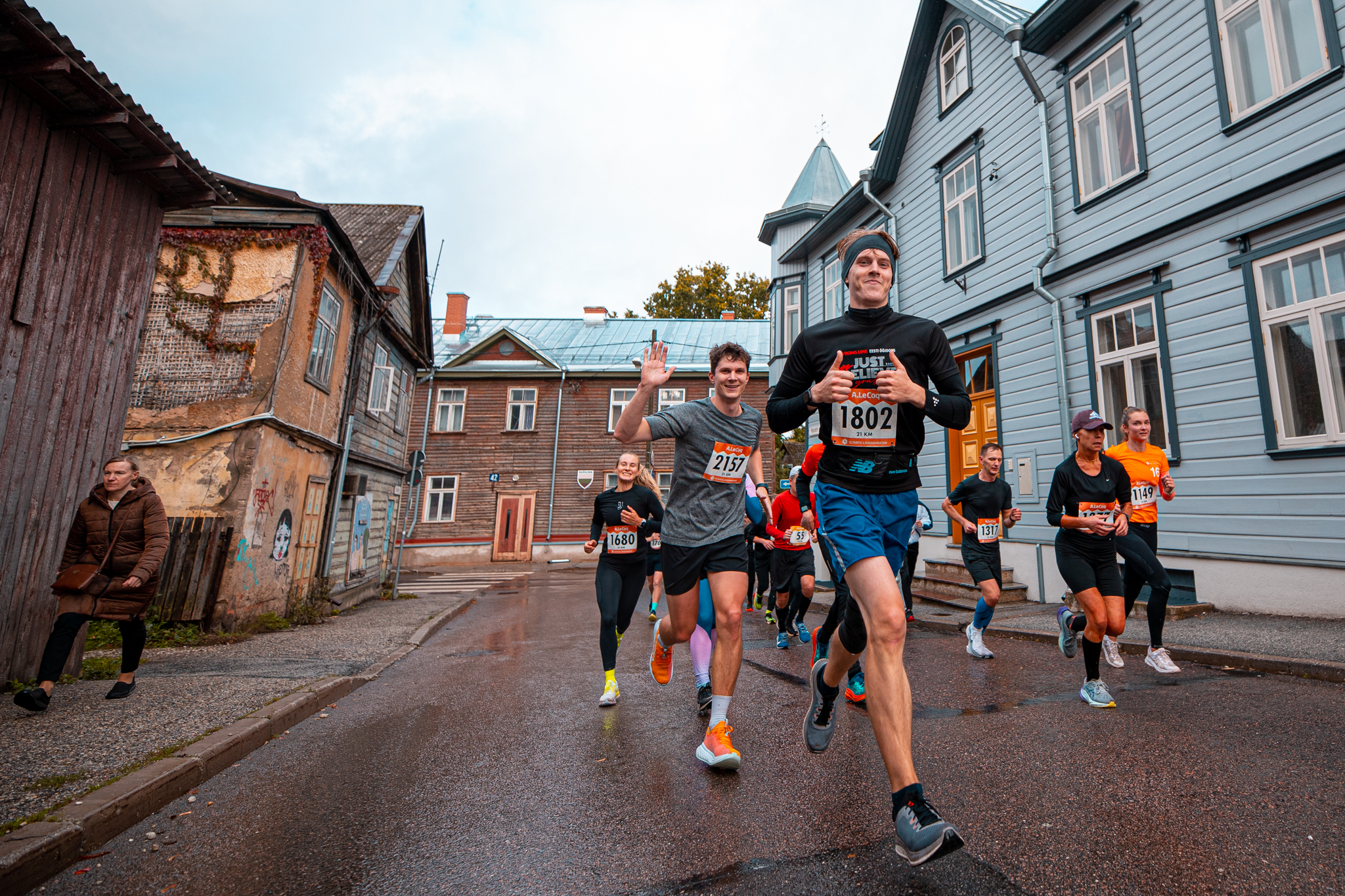 Runners at the Tartu City Marathon in 2023