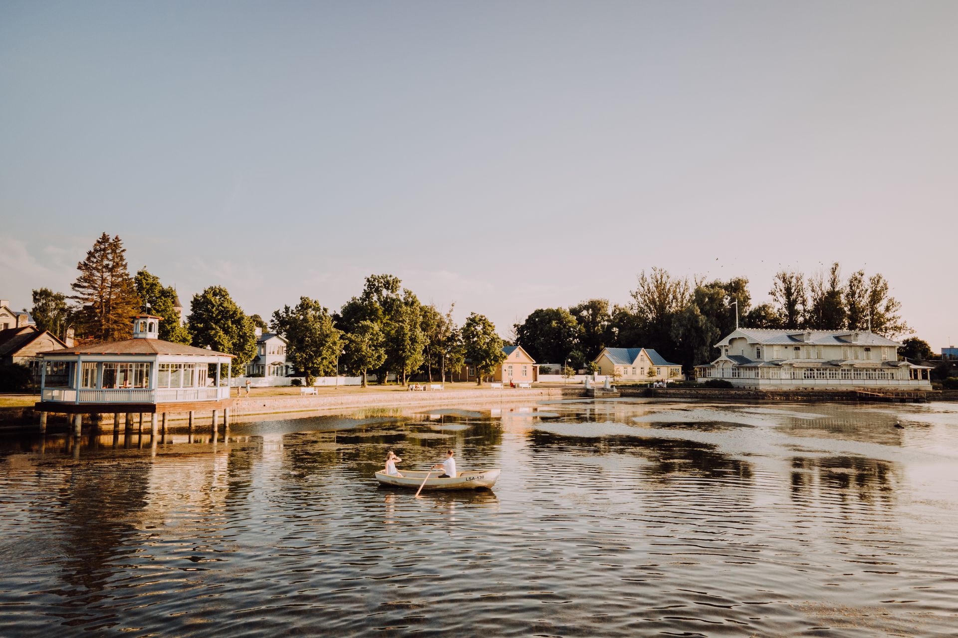 Boat ride on the lake