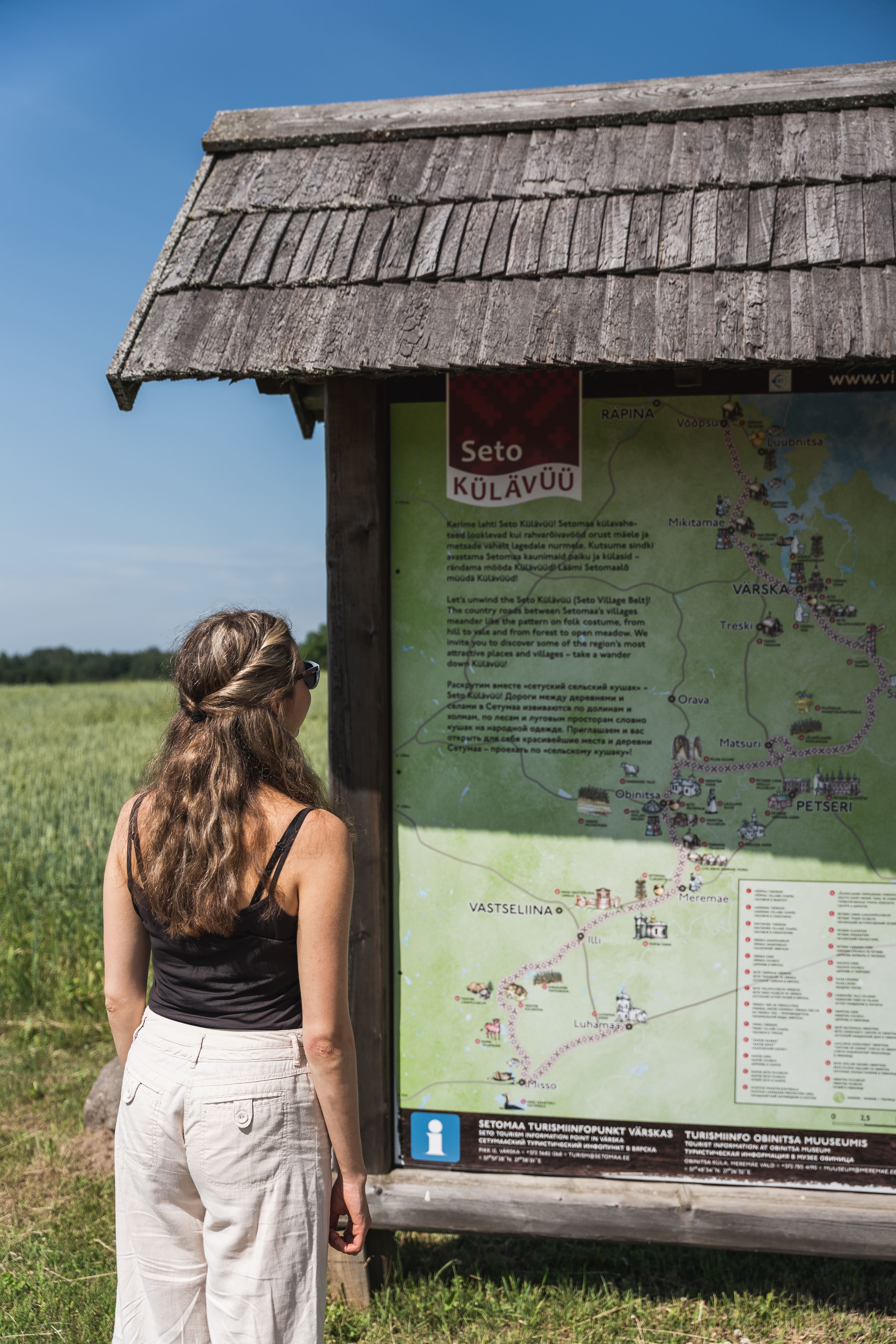 Seto Village Belt tourist trail in South Estonia