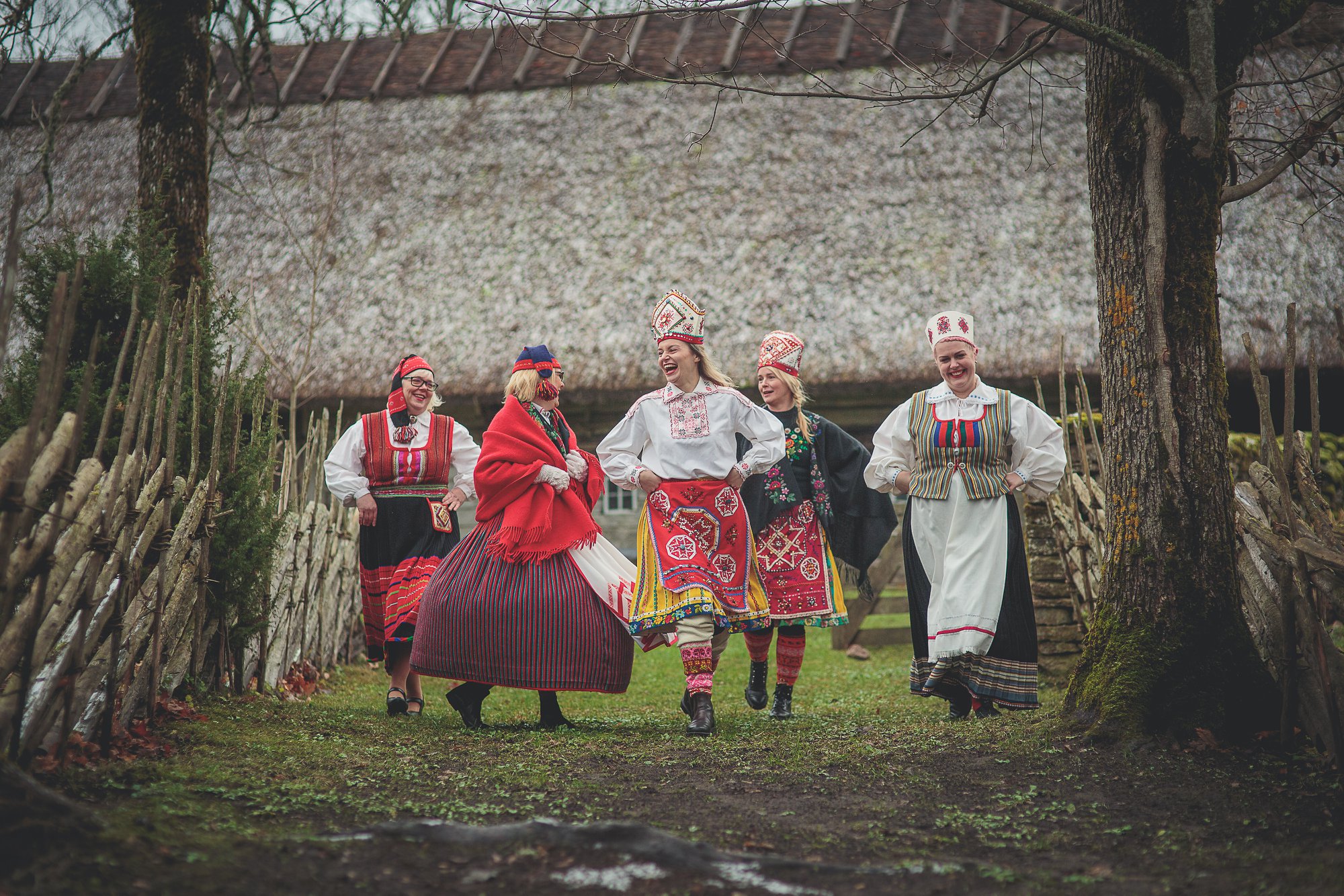 Volkstrachten auf den Inseln Muhu & Saaremaa