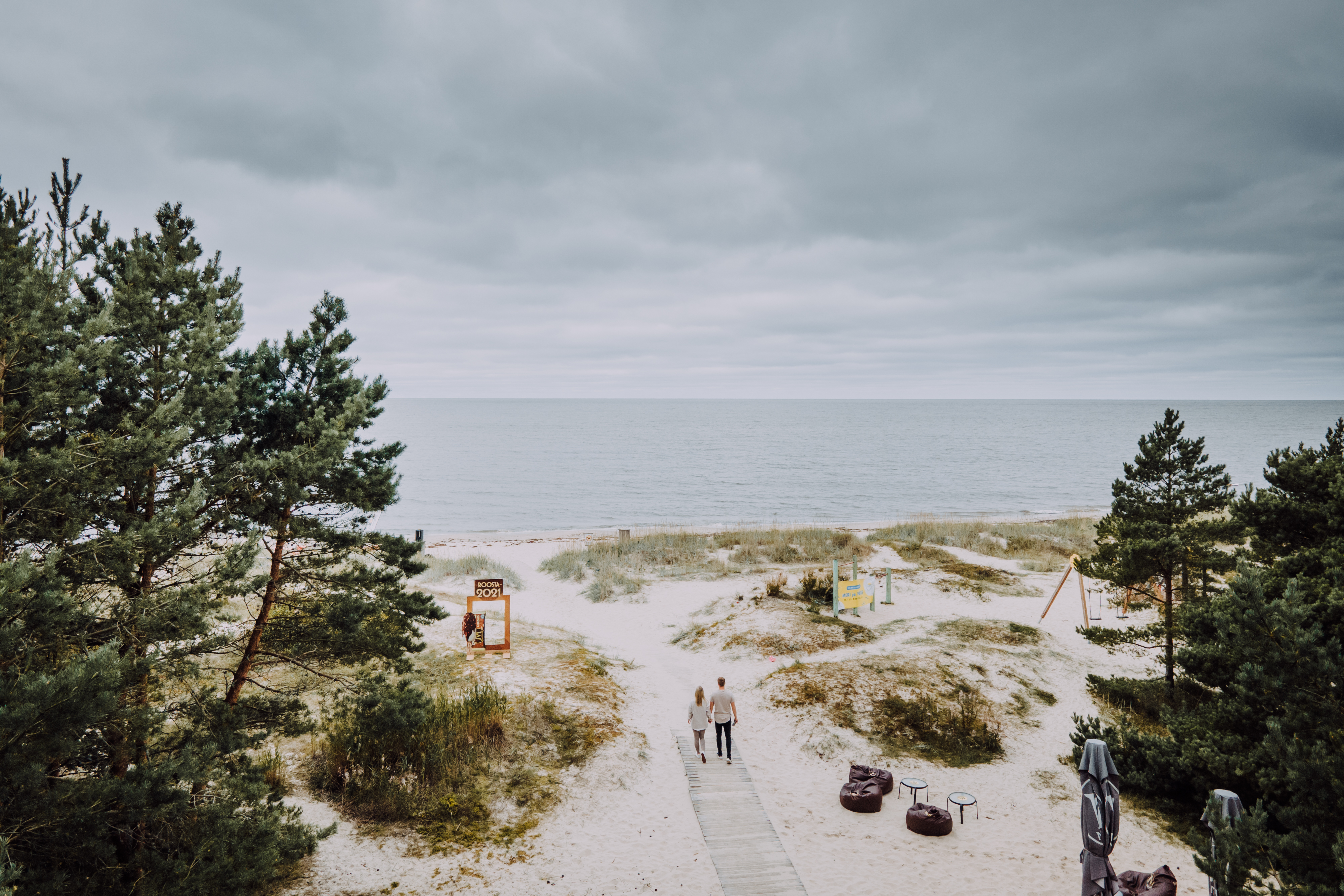 Paar am Strand von Roosta