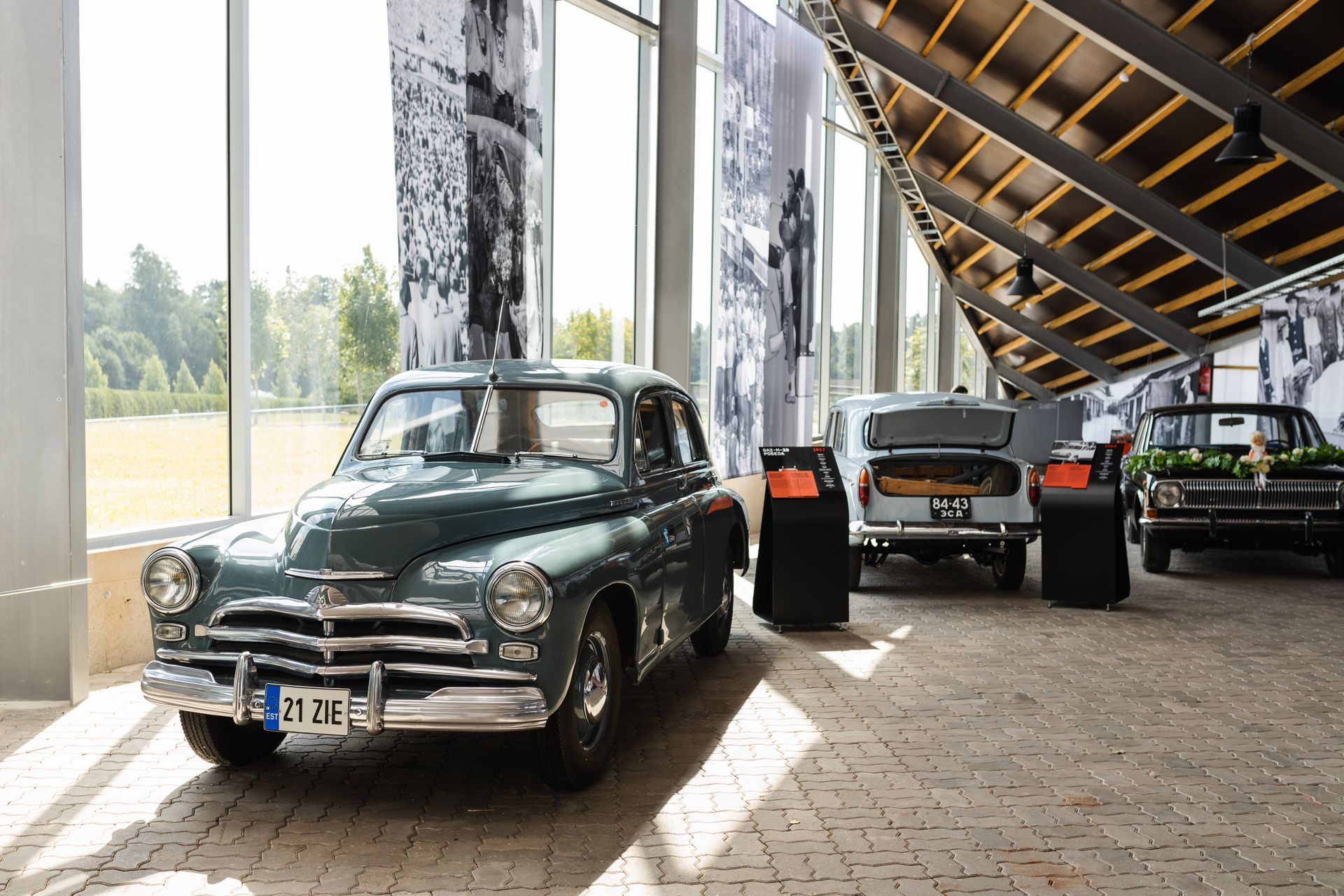 Old cars at the Estonian Road Museum