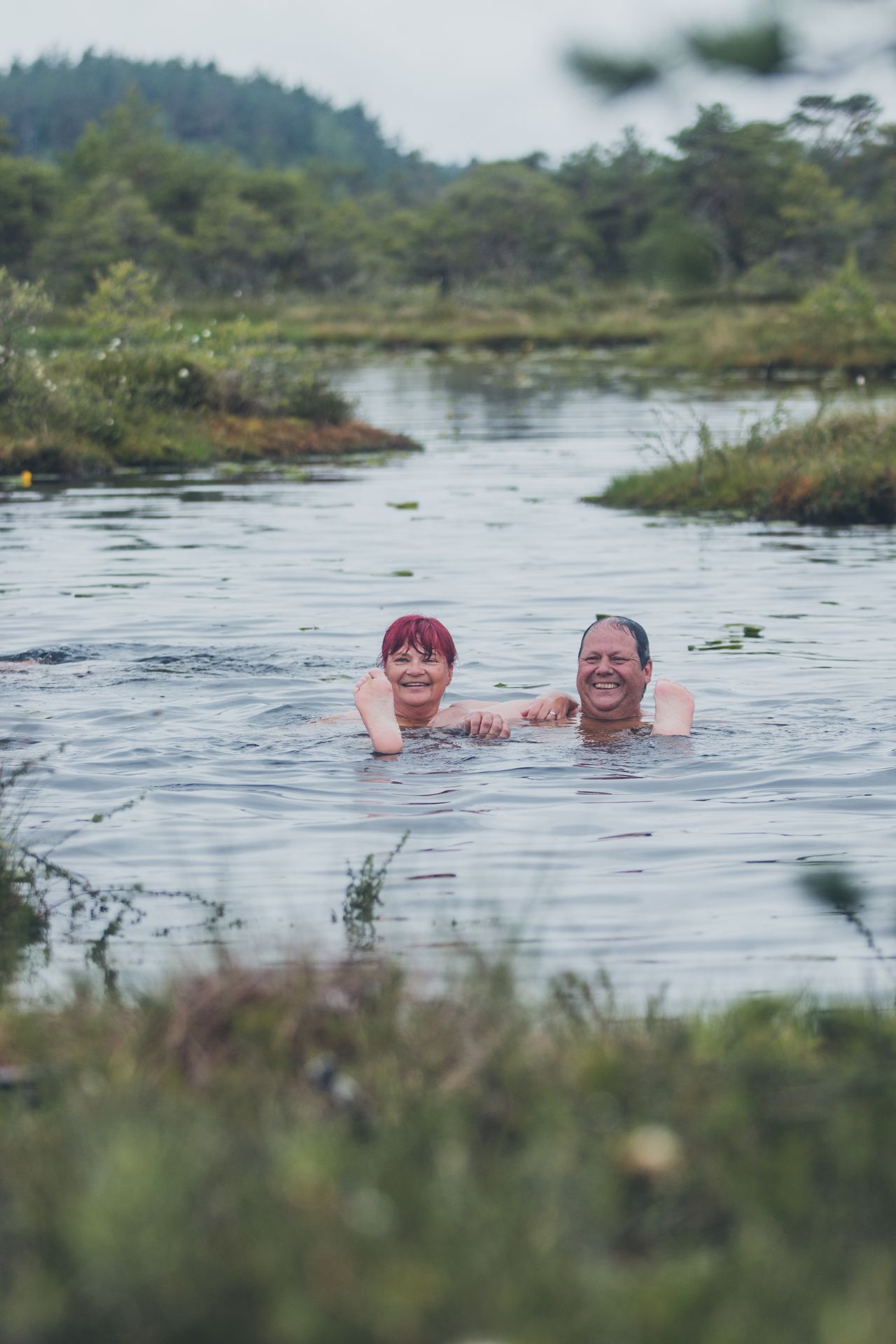 Erfrischung nach der Sauna