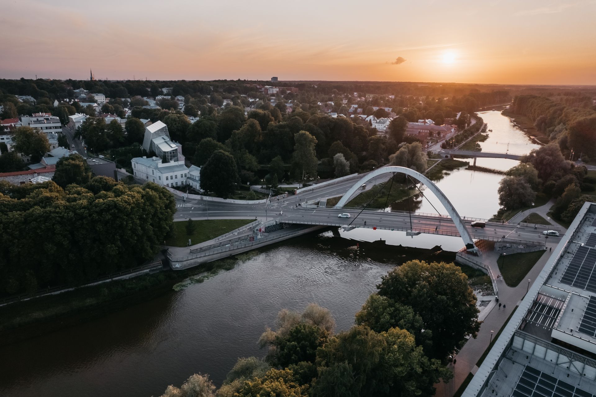 Tartu und der Fluss Emajõgi