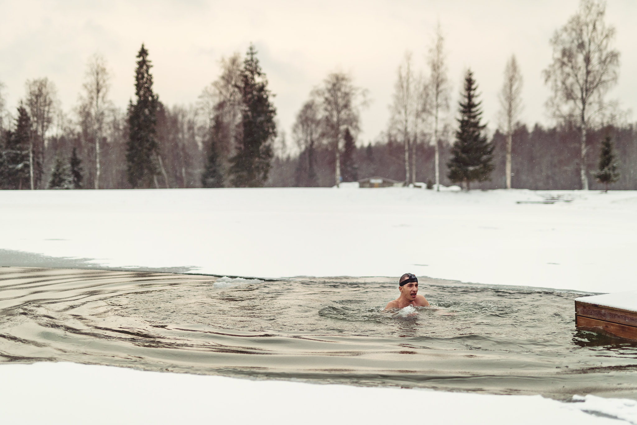 winter swimming in Estonia