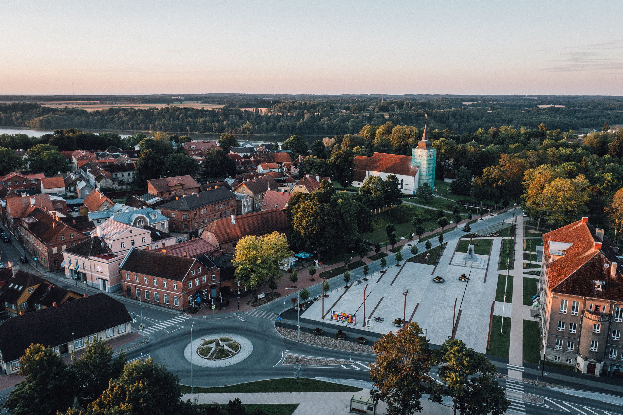 Skats uz Vīlandi no augšas