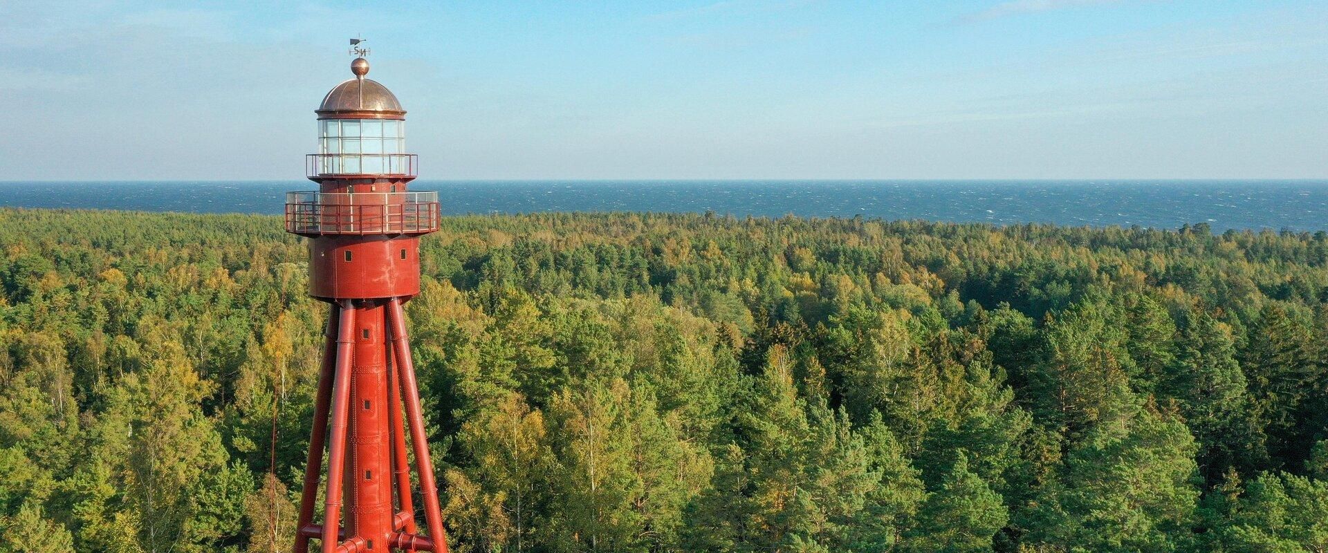 Ruhnu Lighthouse in Island Ruhnu