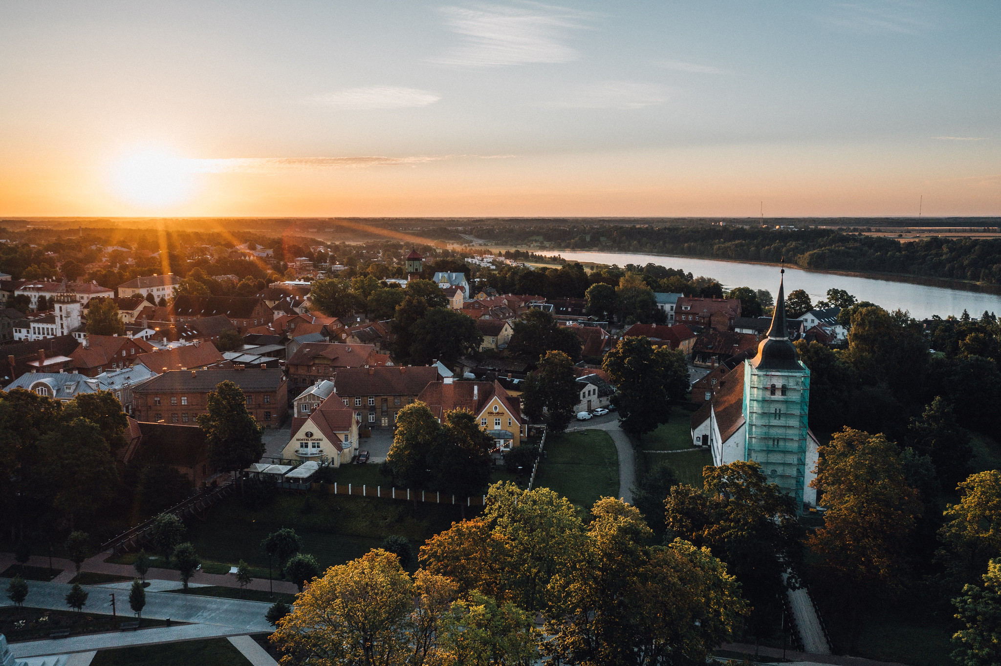 View of Viljandi in autumn