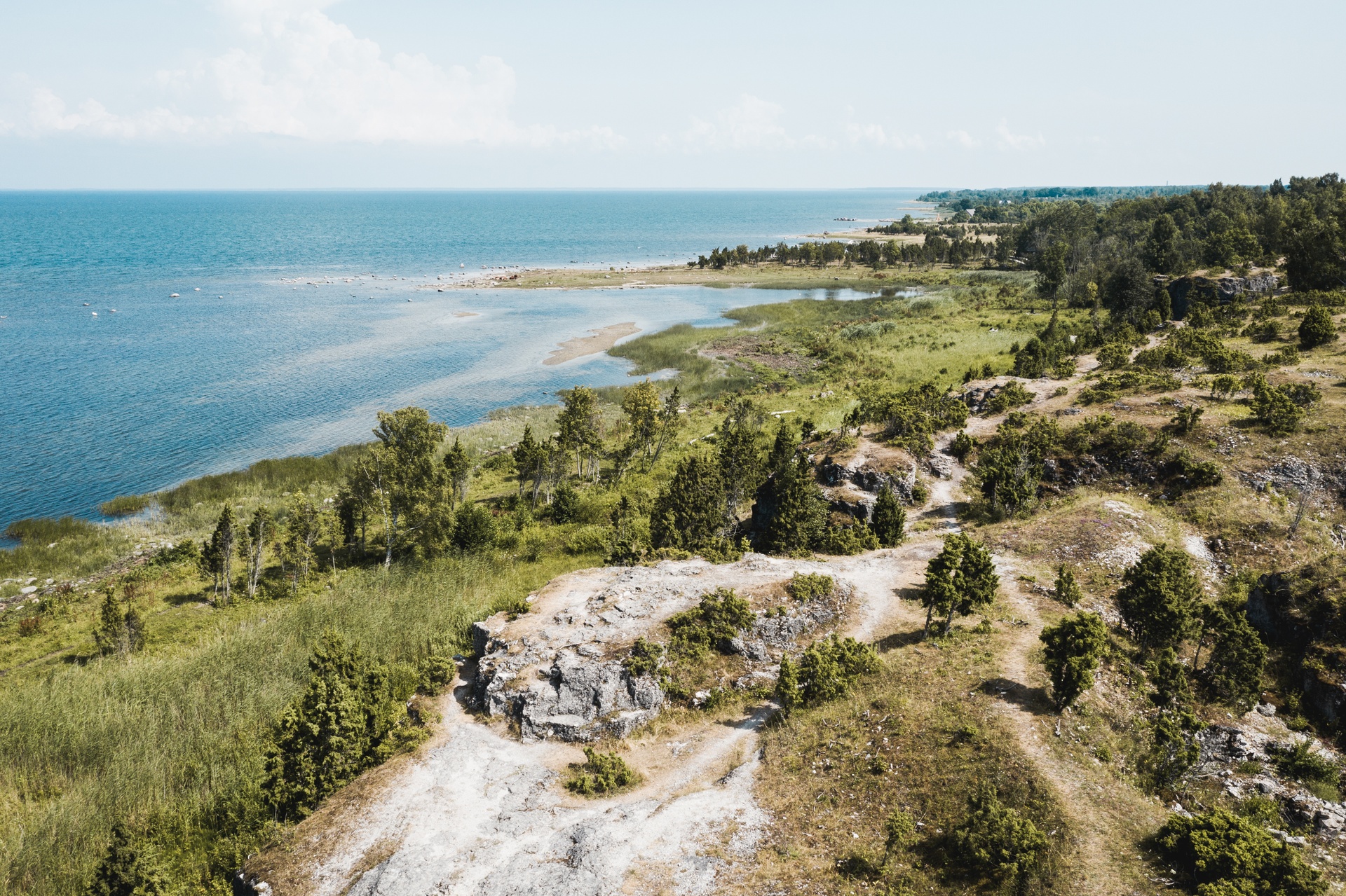 Üügu Bluffs during summer on Muhu Island