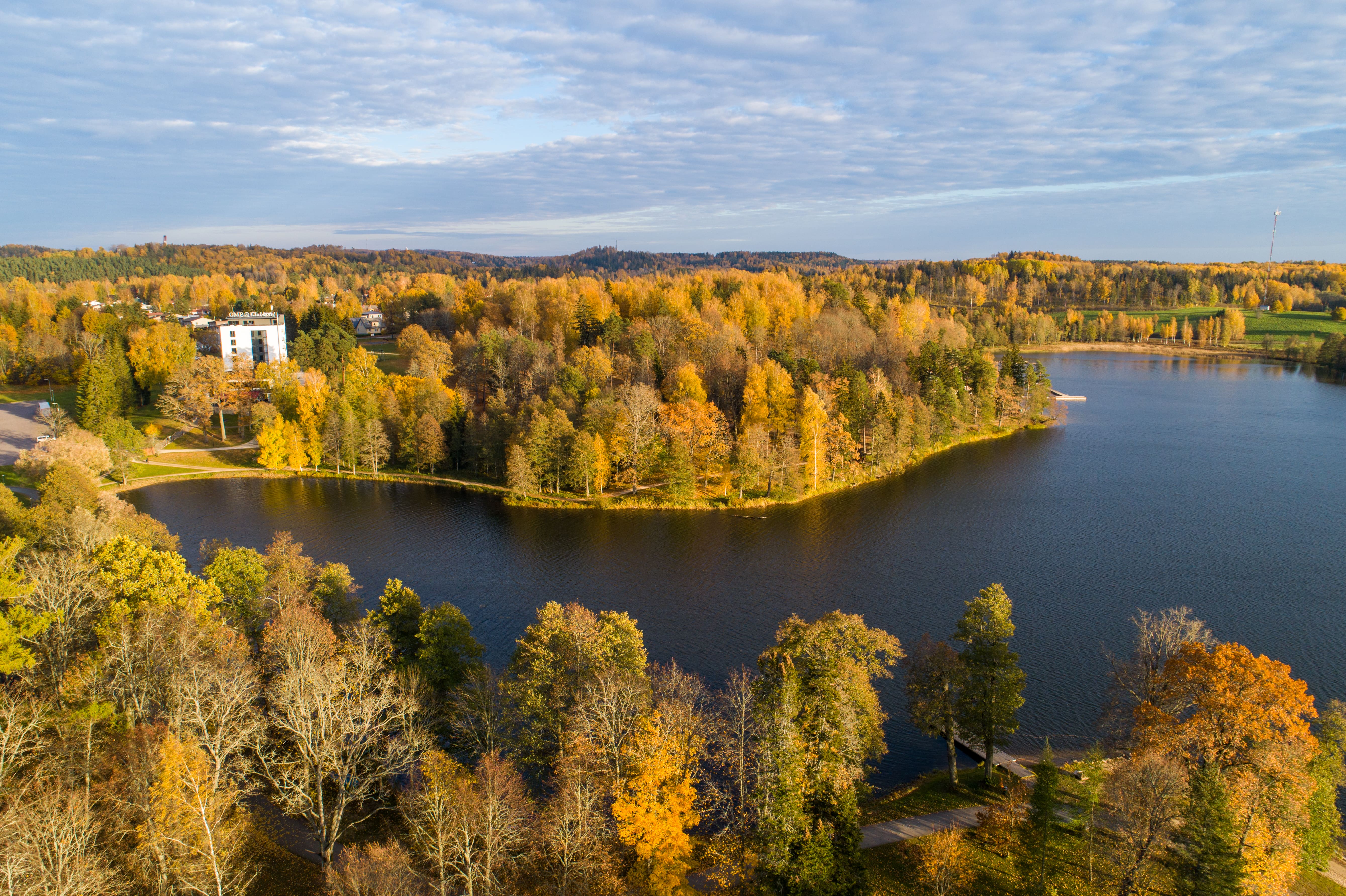 The hilly landscape around Otepää and Lake Pühajärv is Estonia's largest nature preserve.