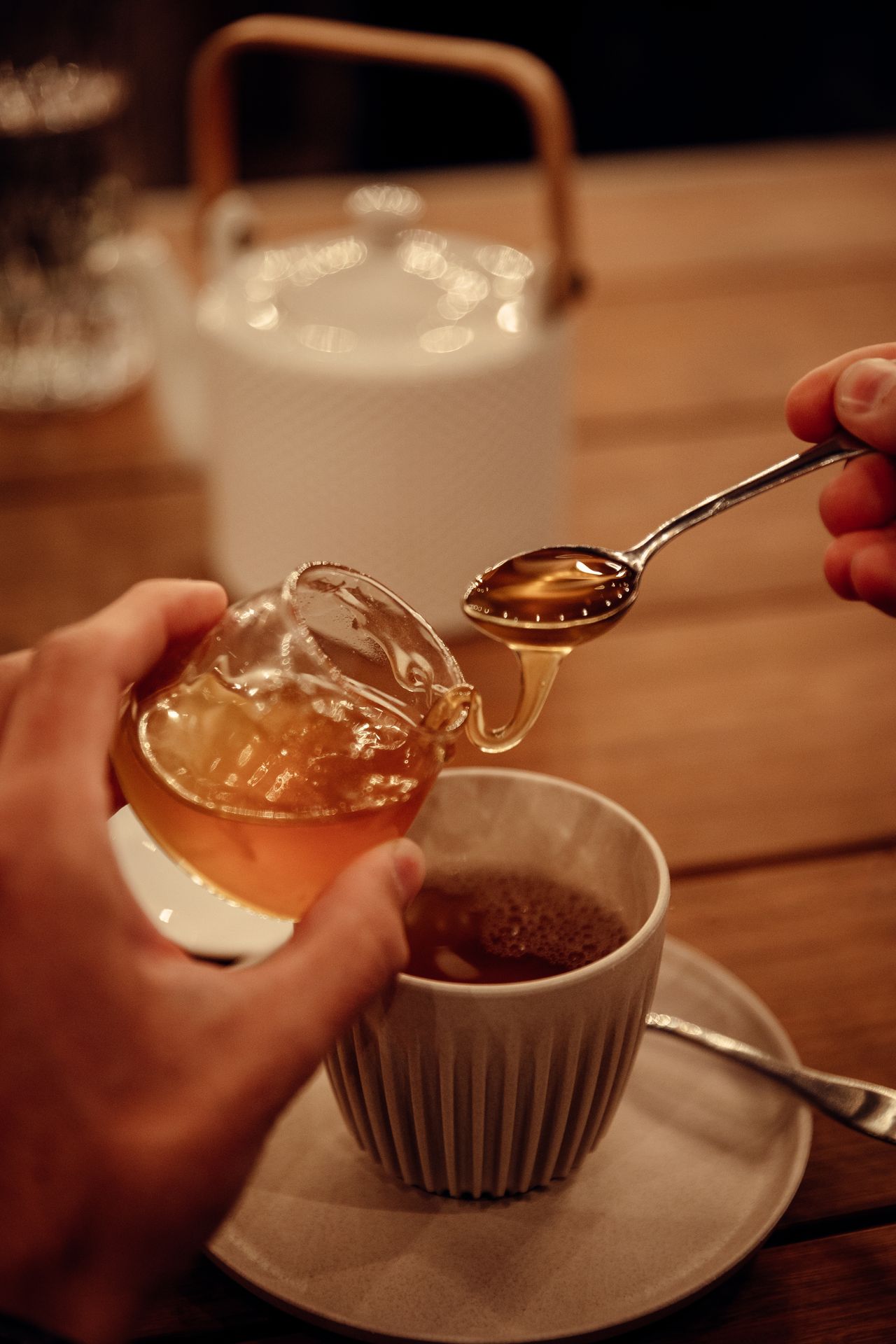 Tea with honey in Estonia