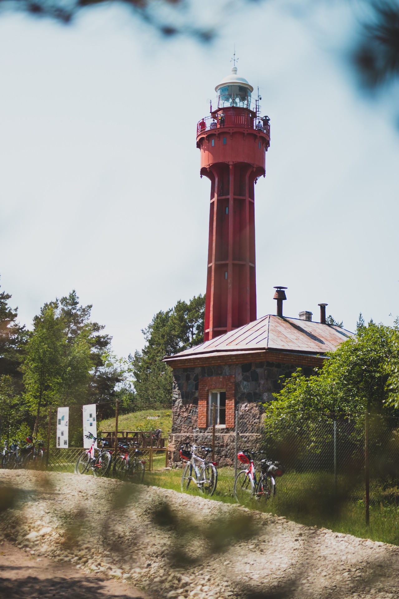 Biking to Ristna Lighthouse on Hiiumaa Island in Estonia