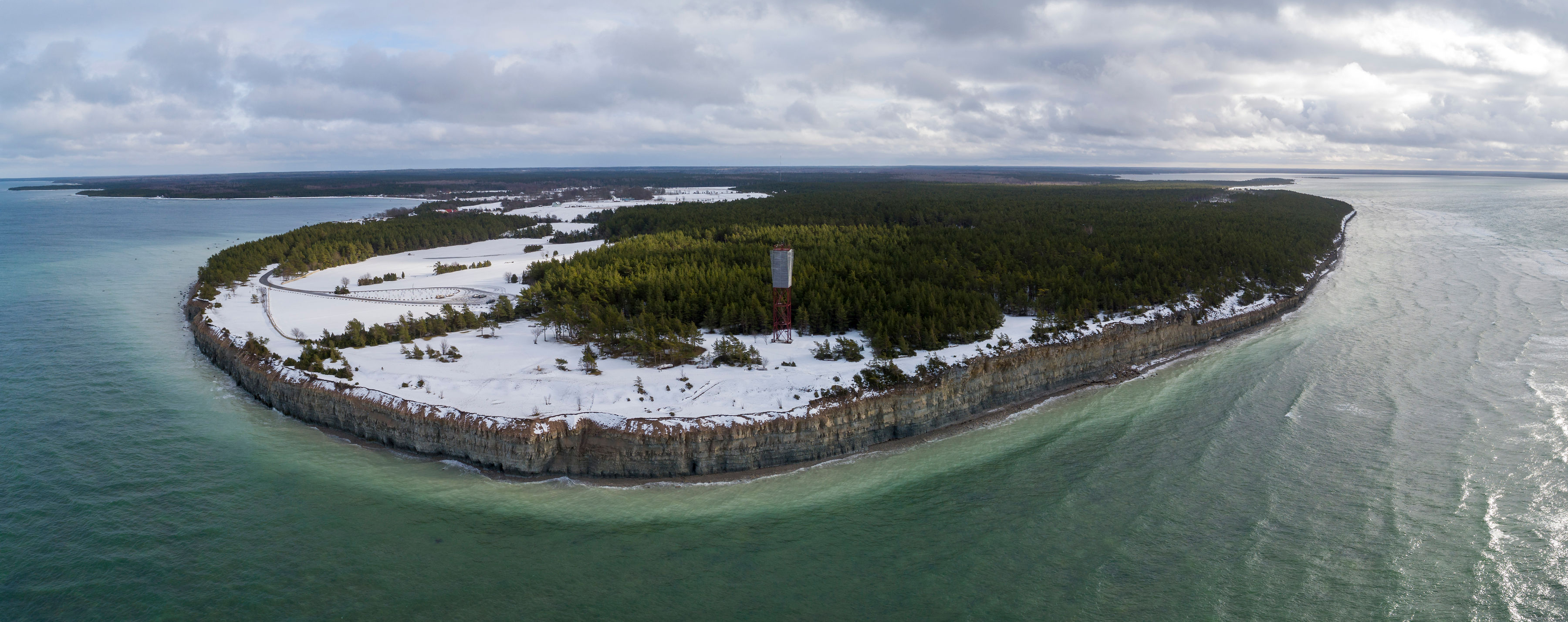 Wintery Saaremaa cliff