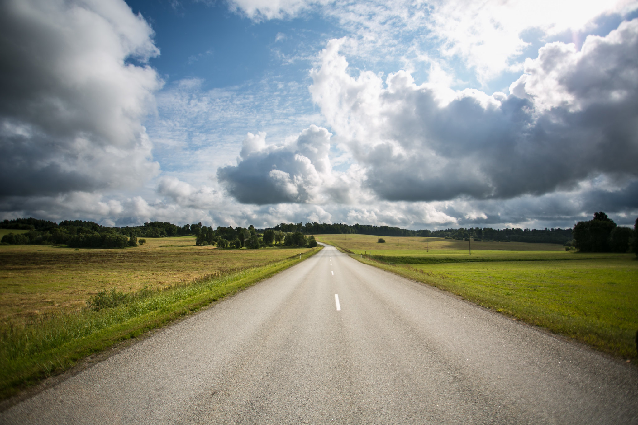 country road in Estonia