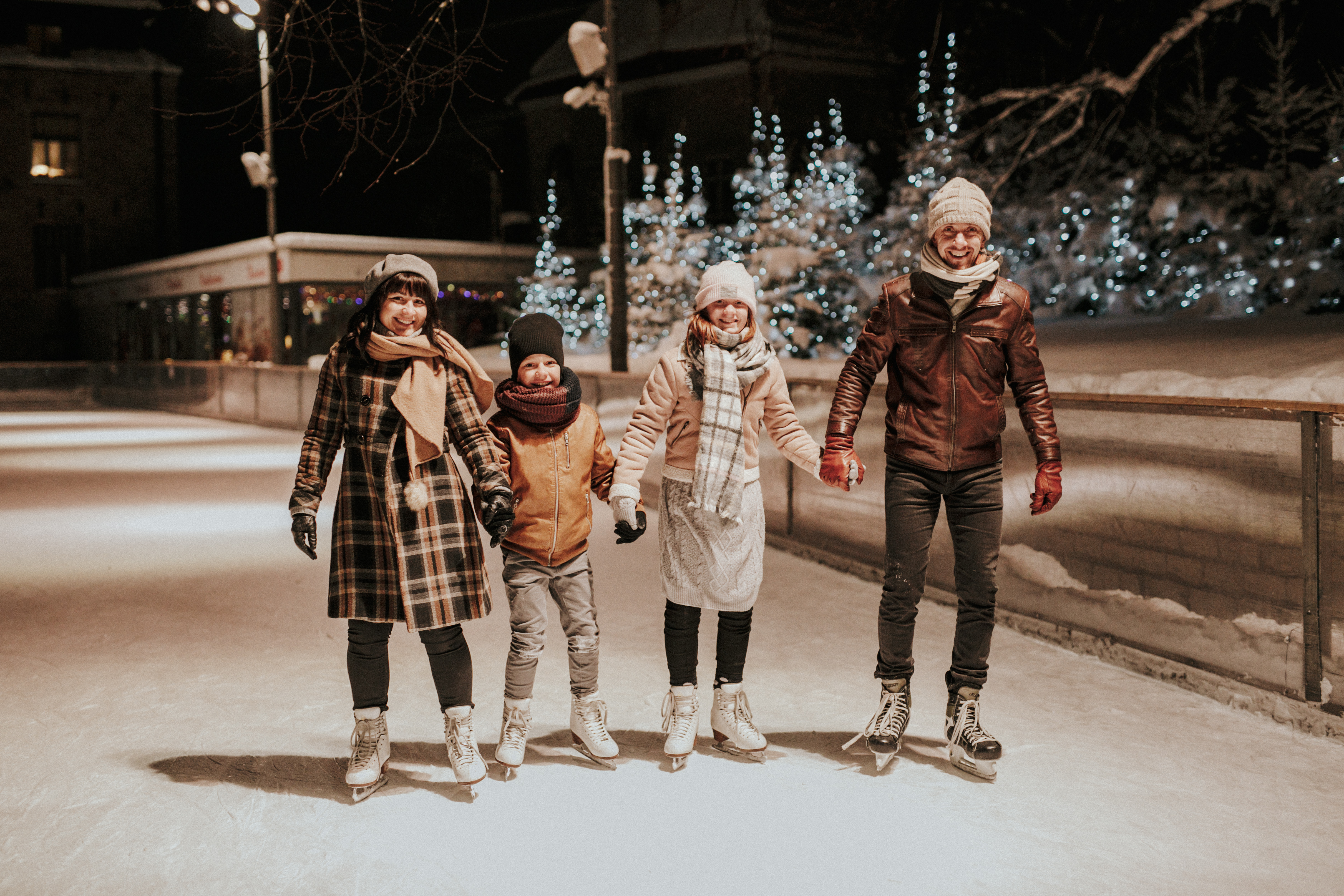 Ice skating in old town