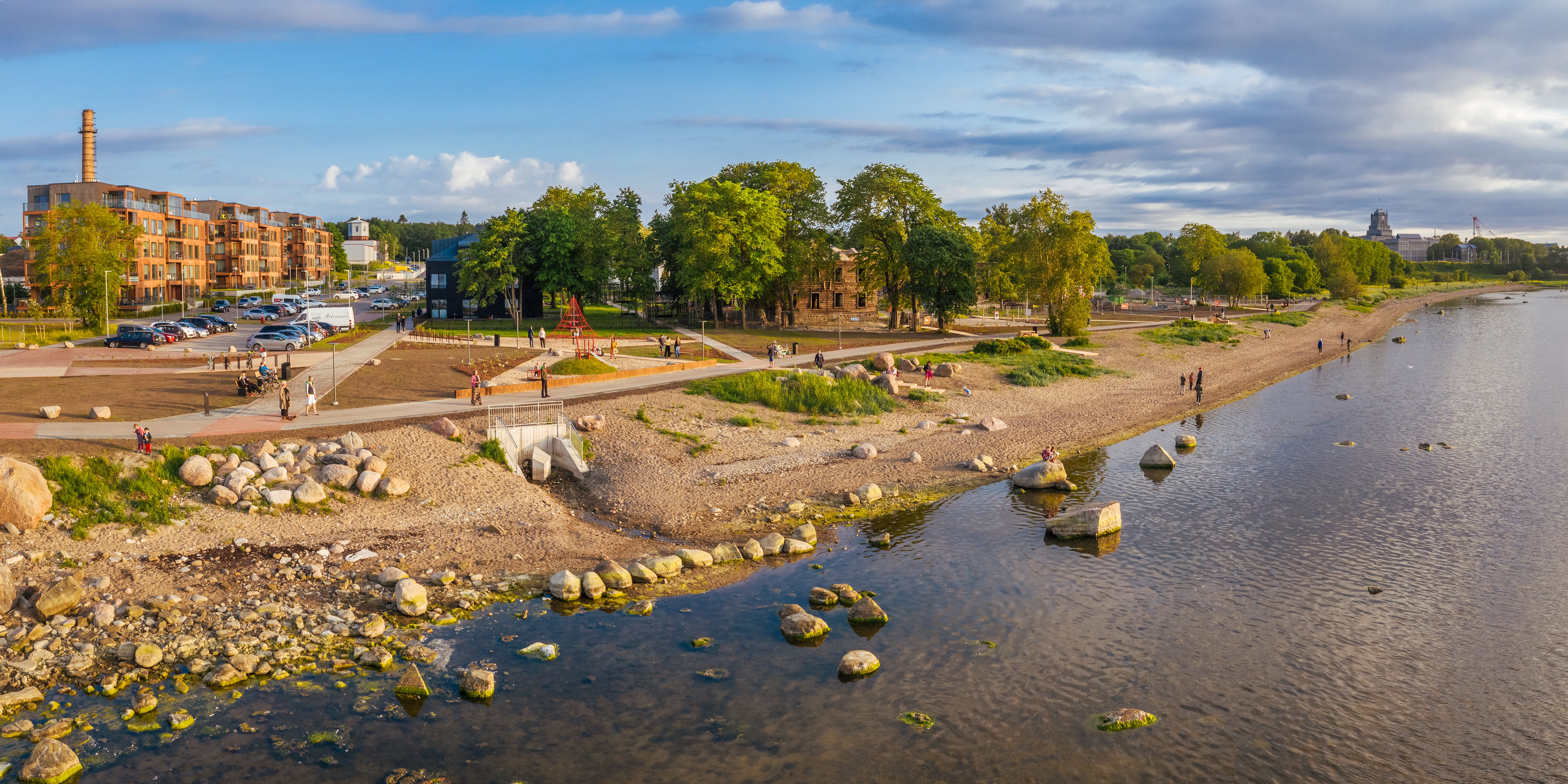 Kopli Beach during summer 