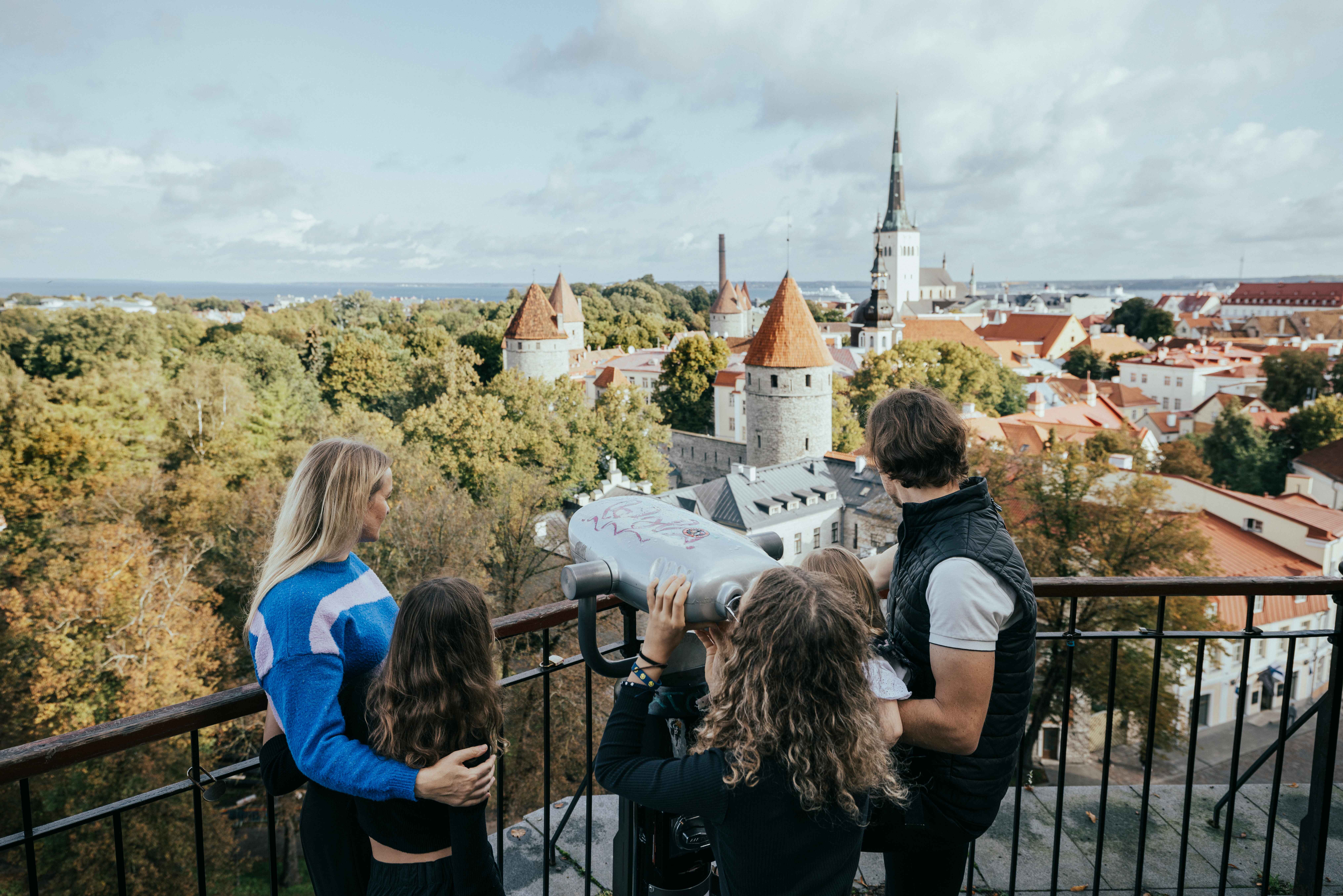 Tallinn old town viewing platform