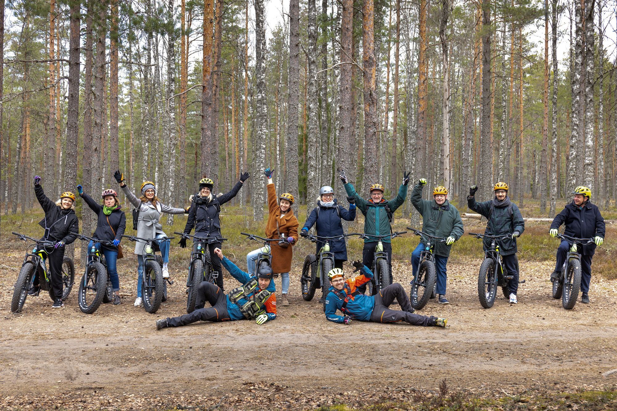 Group with fatbikes