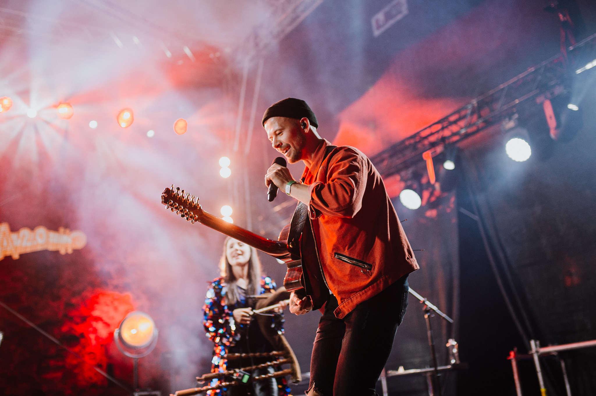 Estonian band playing at a music festival in Viljandi