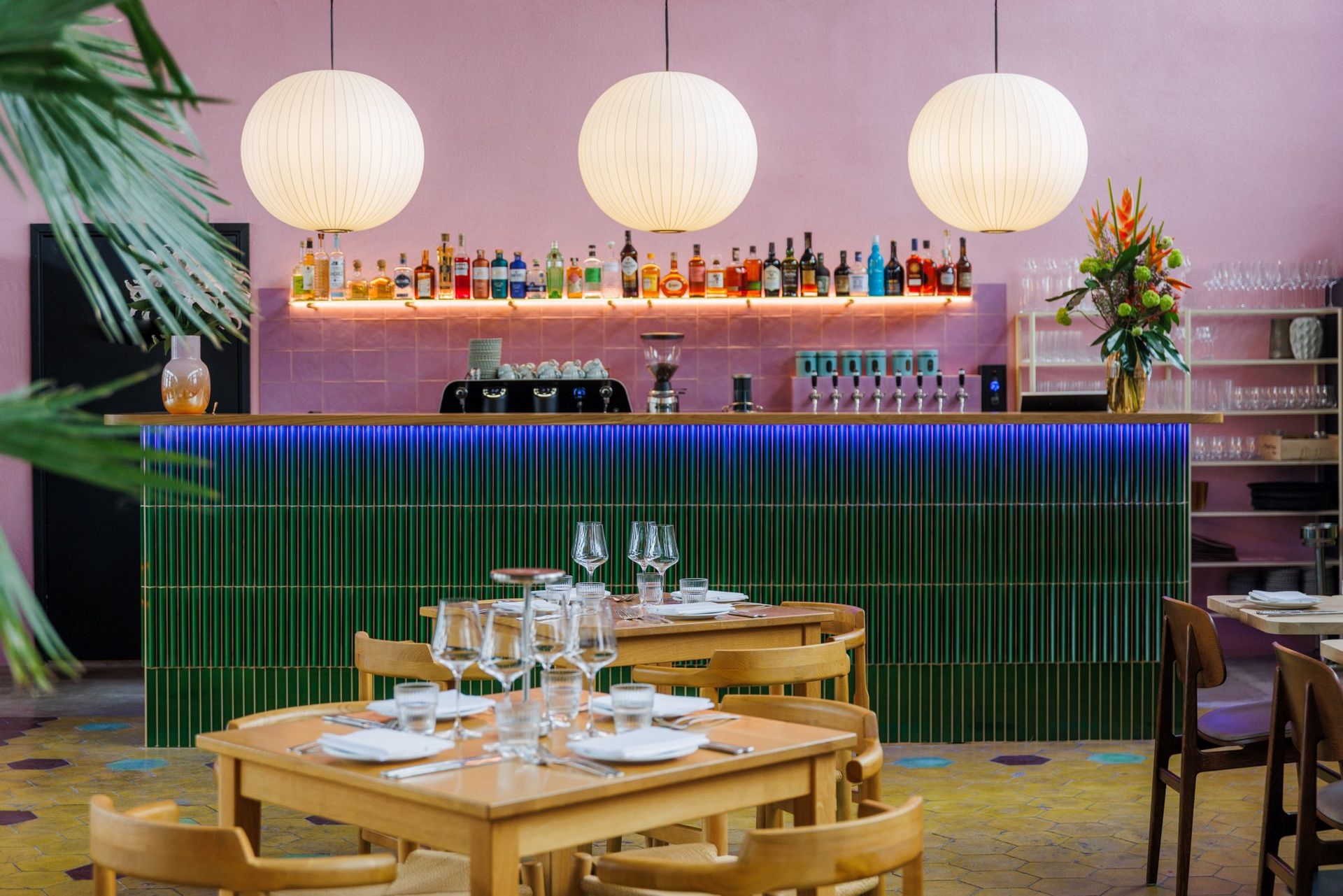 Chic interior of one of Tallinn's best restaurants, UMA