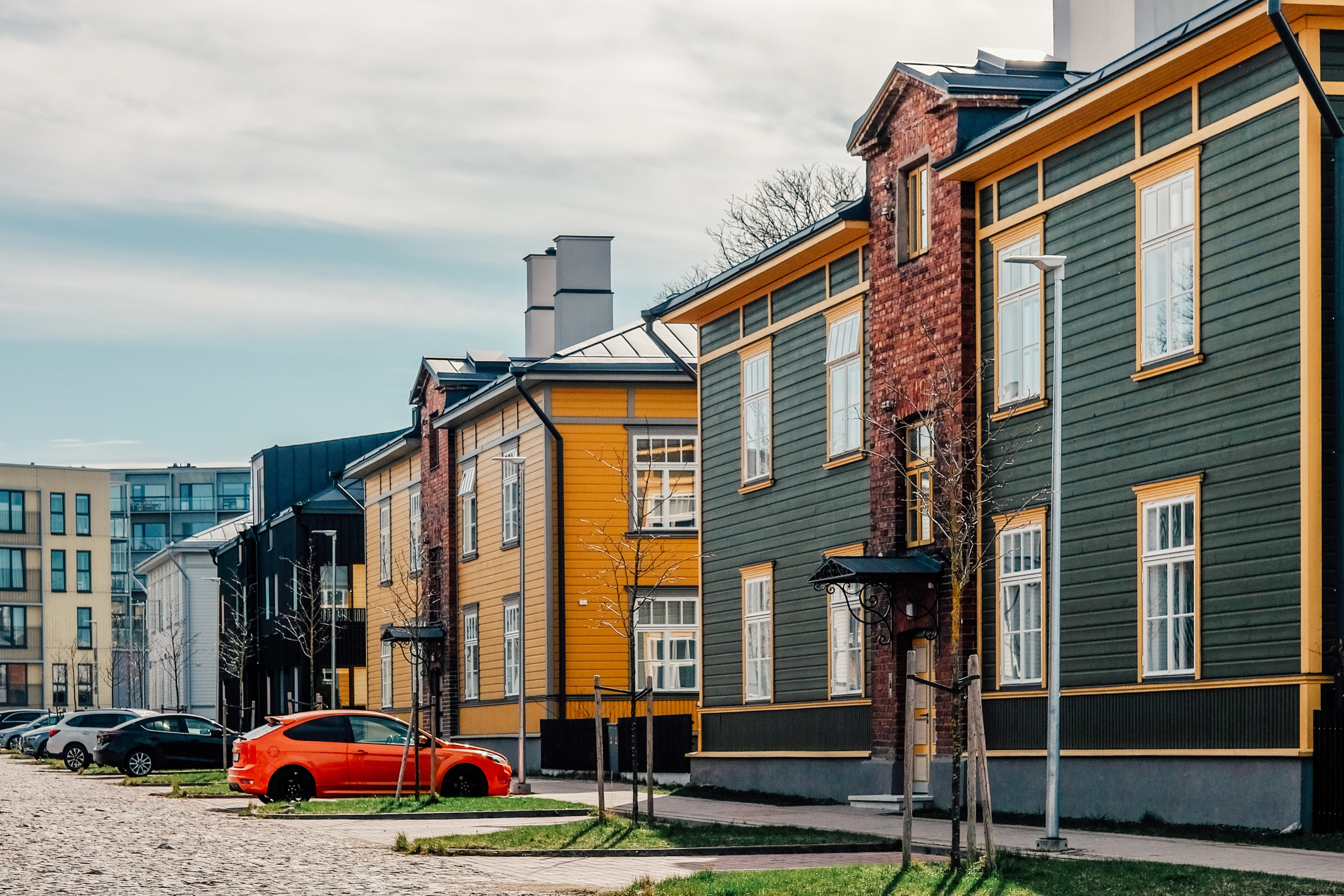 Colourful houses of Kopli