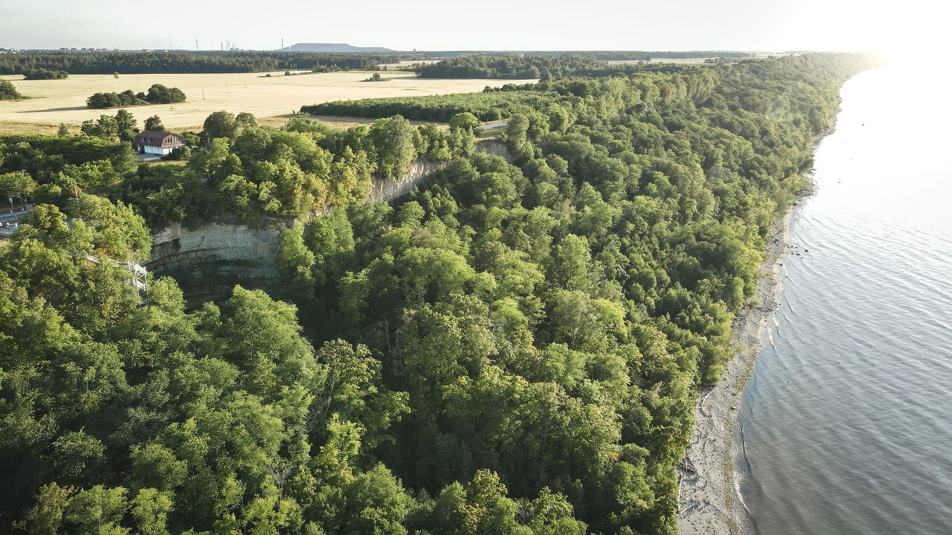 The beautiful views along the Klint Road