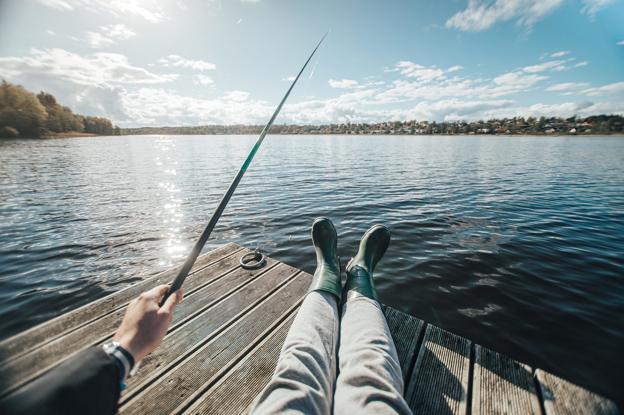 Fishing in Estonia on Lake Viljandi