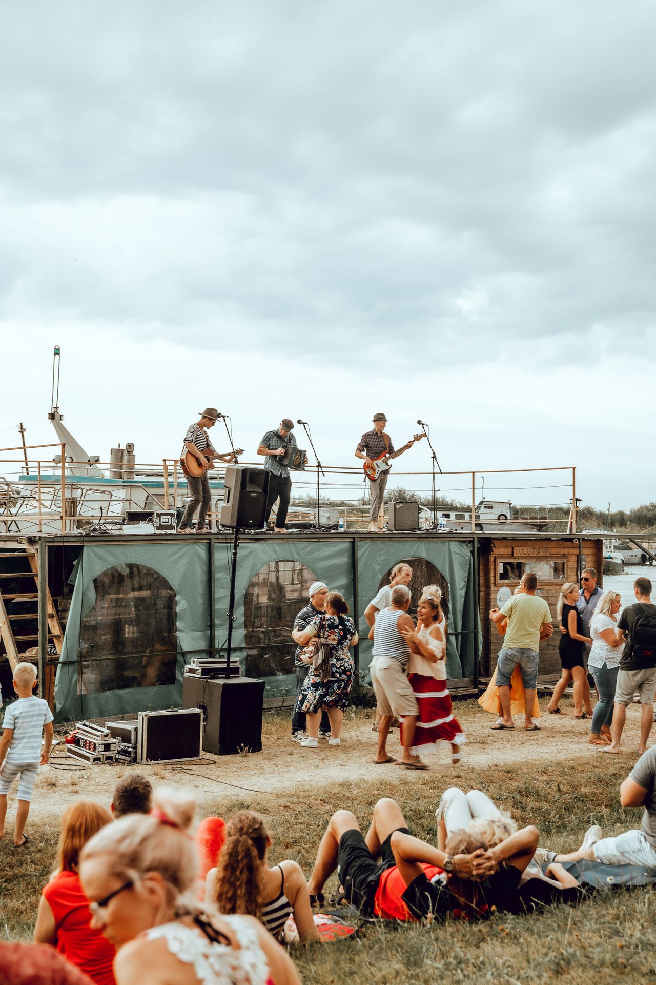 Traditional Estonian music being played near Lake Peipsi