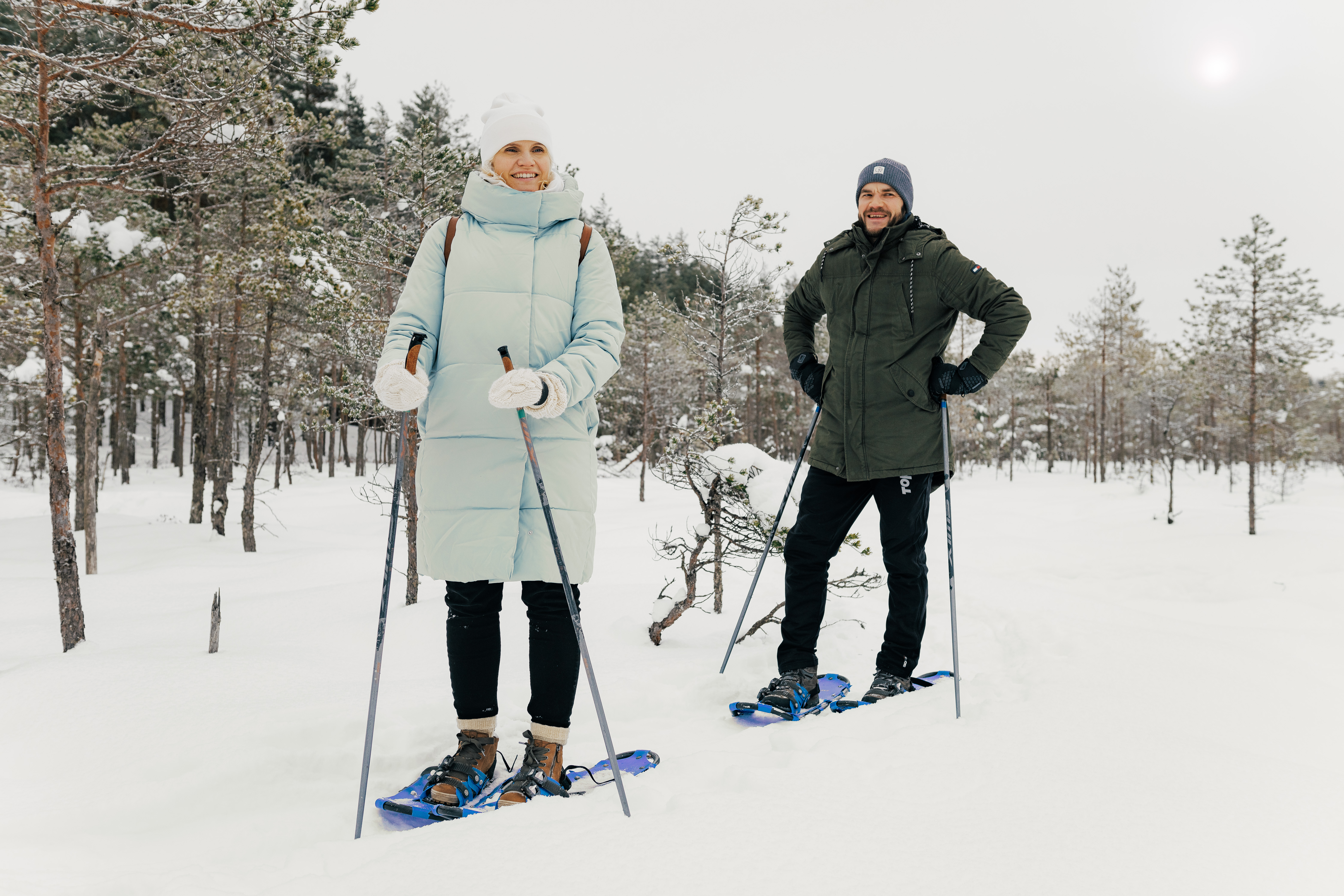 Winter snowshoe hike
