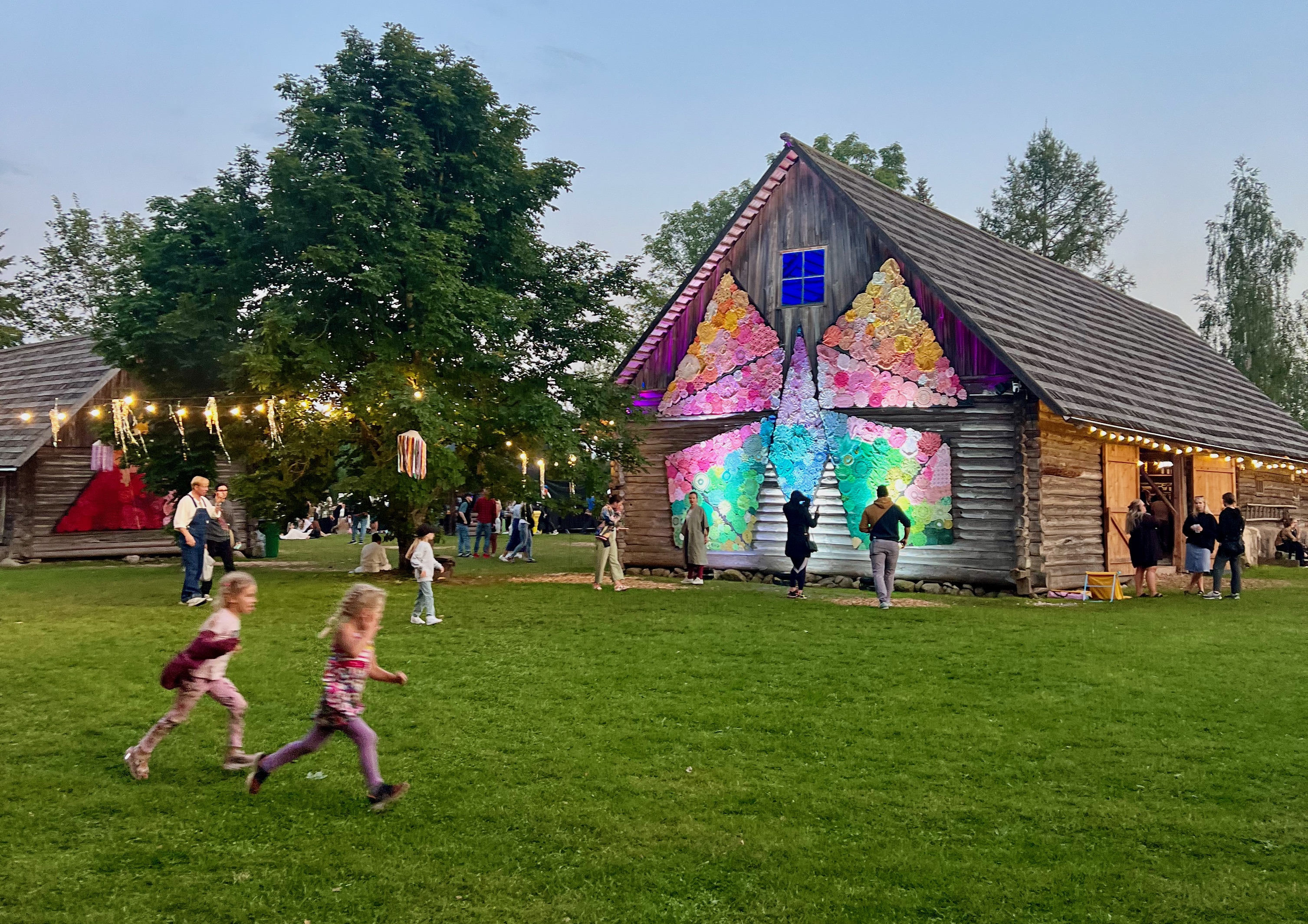 The colorful grounds of Treski Fest, a modern music festival held every summer in Setomaa