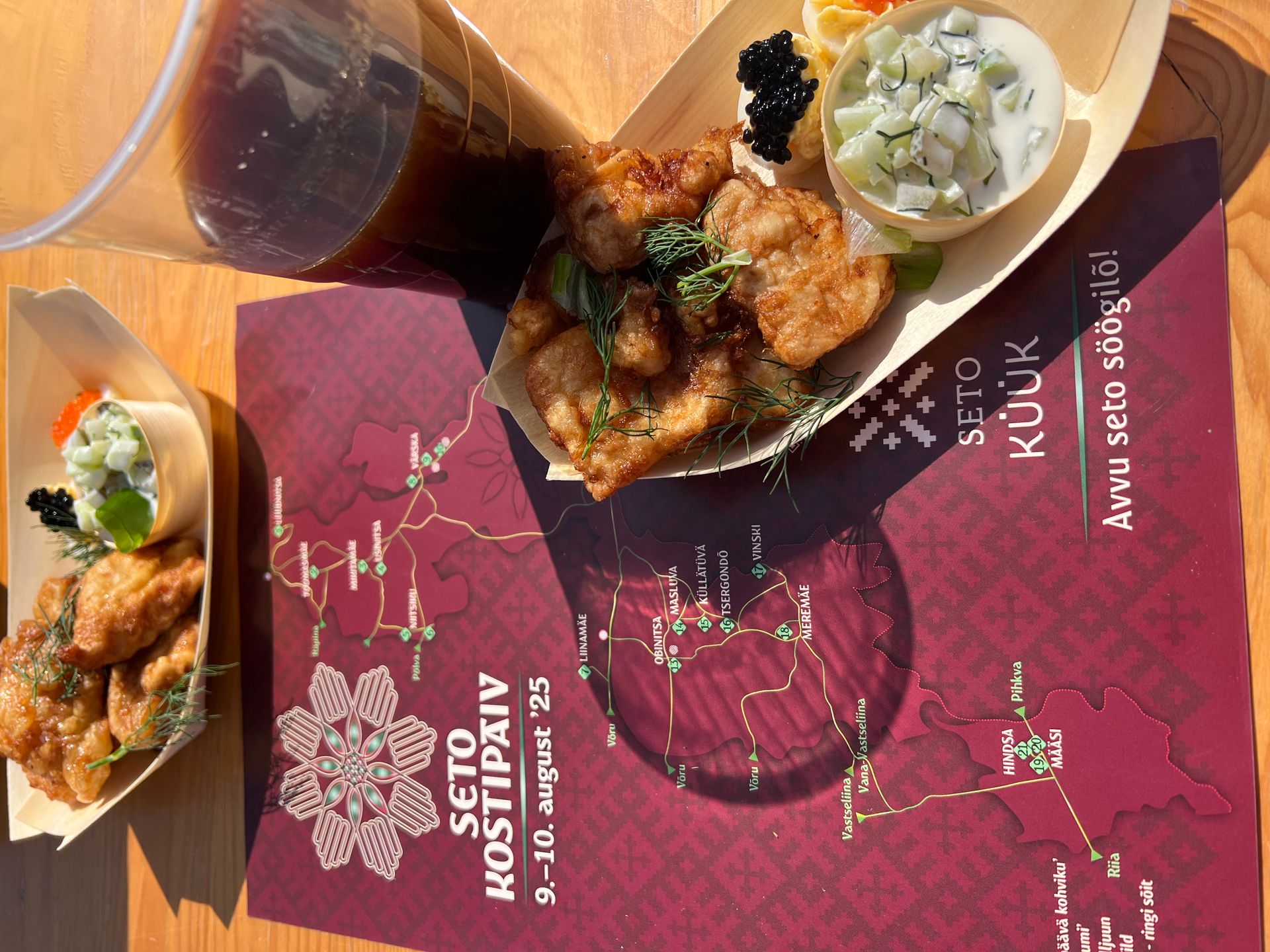 Karte und Gericht bei den Seto-Kaffeetagen 2025