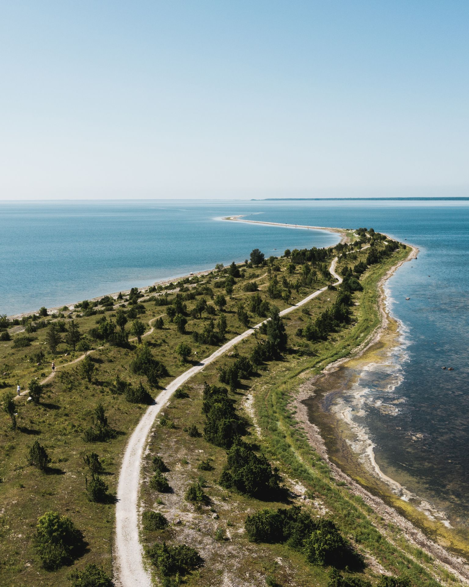 A narrow sandy peninsula called Sääretirp on Hiiumaa Island