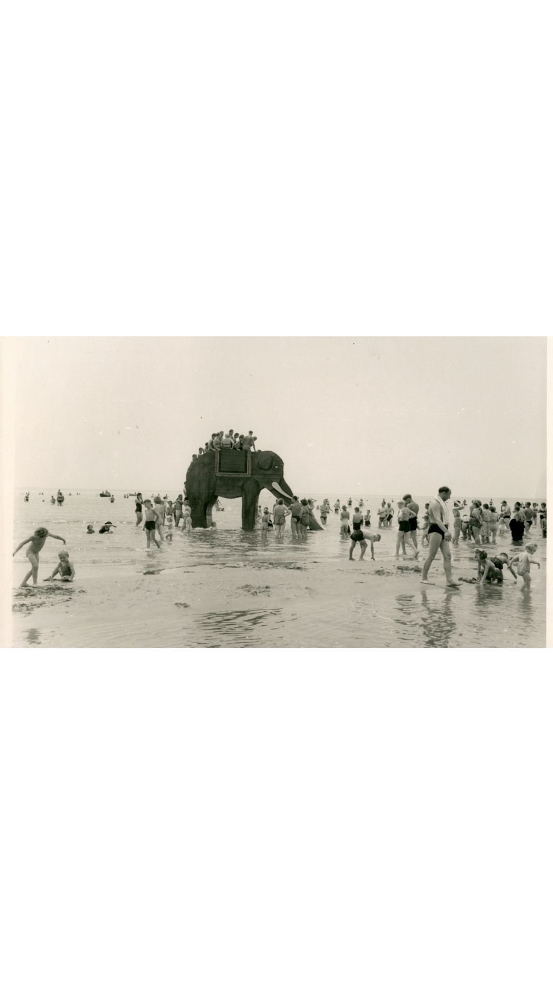 Pērnavas pludmale 1957.gada vasarā: zilonis