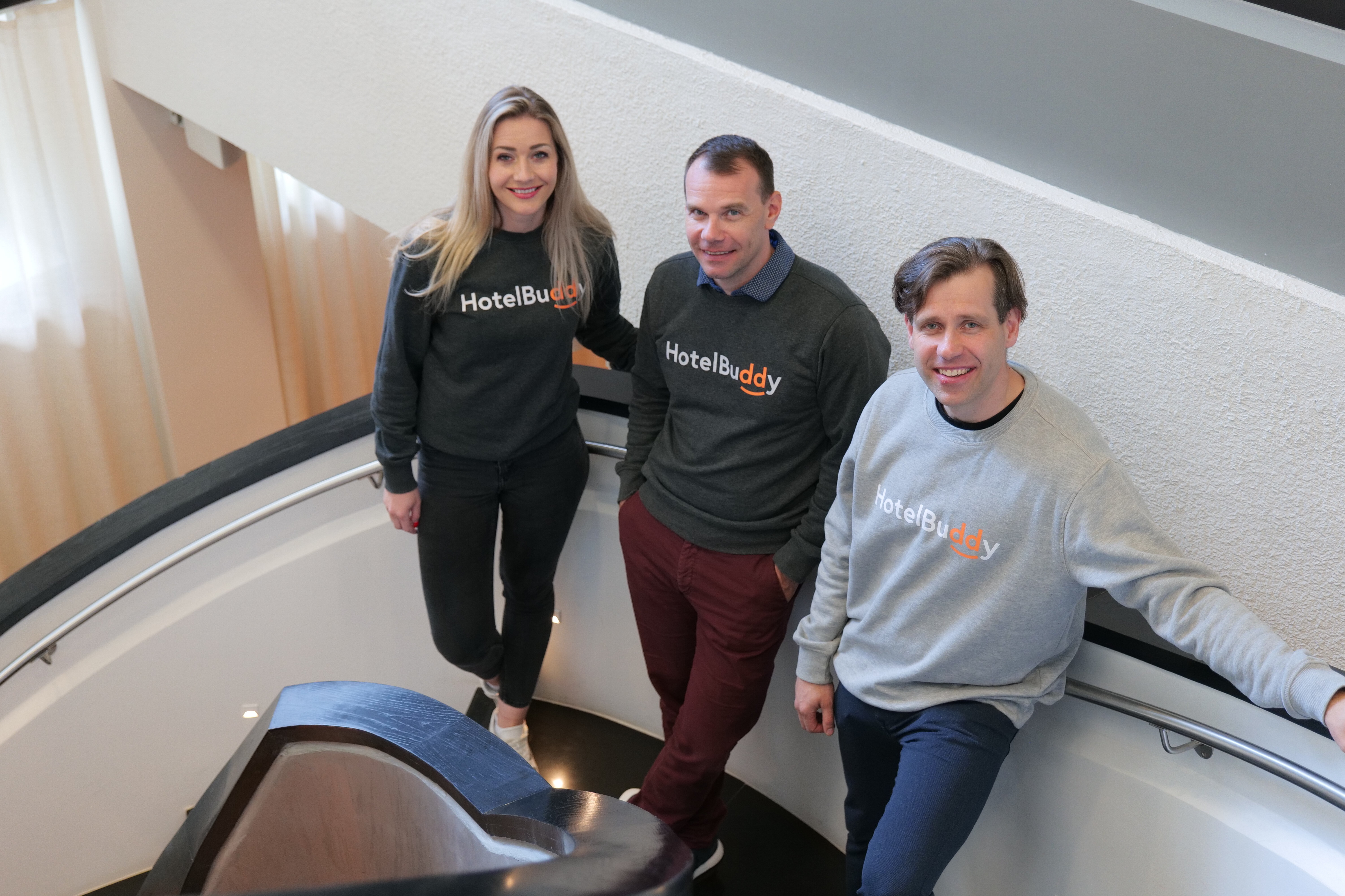 HotelBuddy asutajad Kadi Saadlo, Hannes Mulla ja Tanel Tilk
