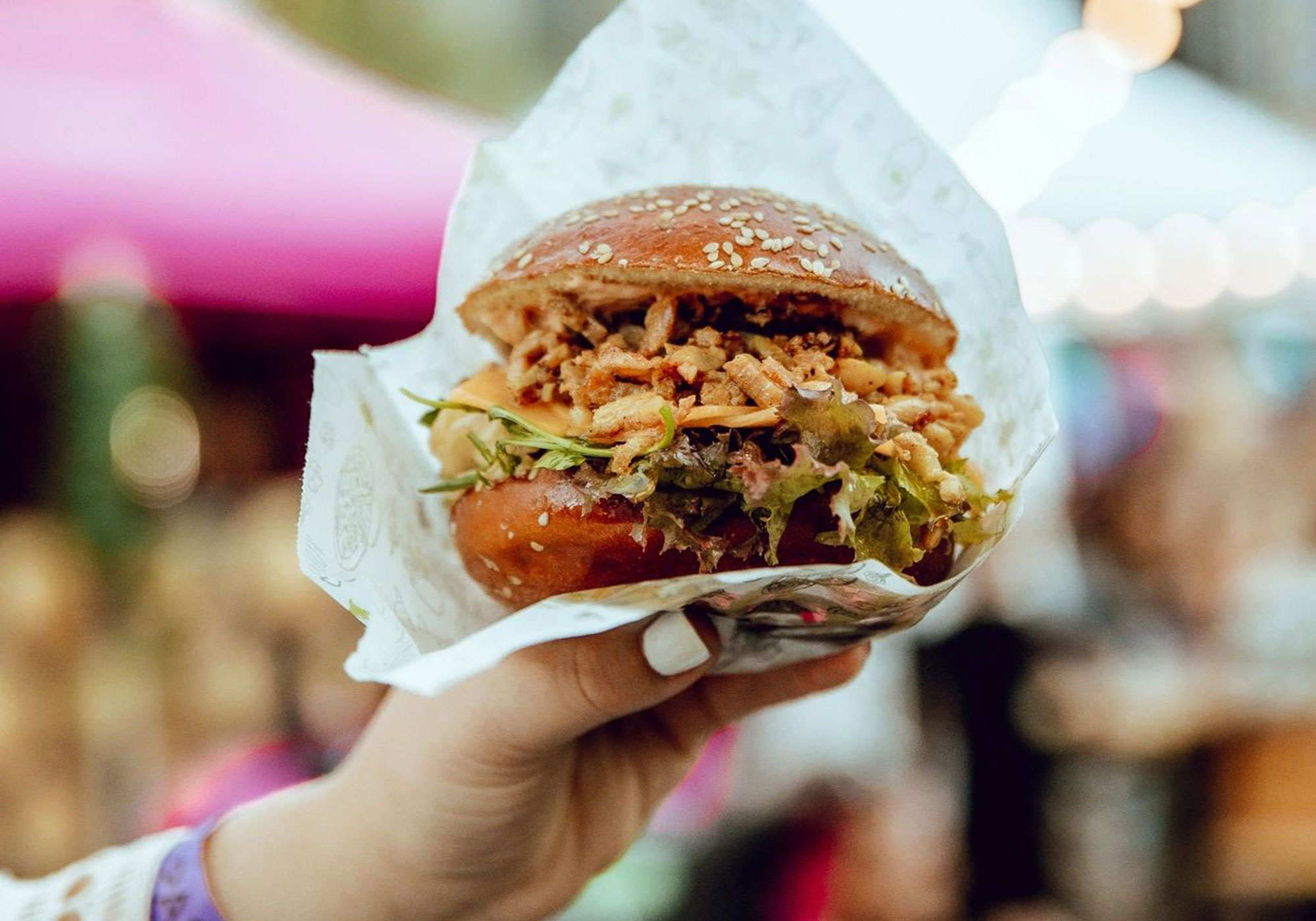 Ein saftiger Burger